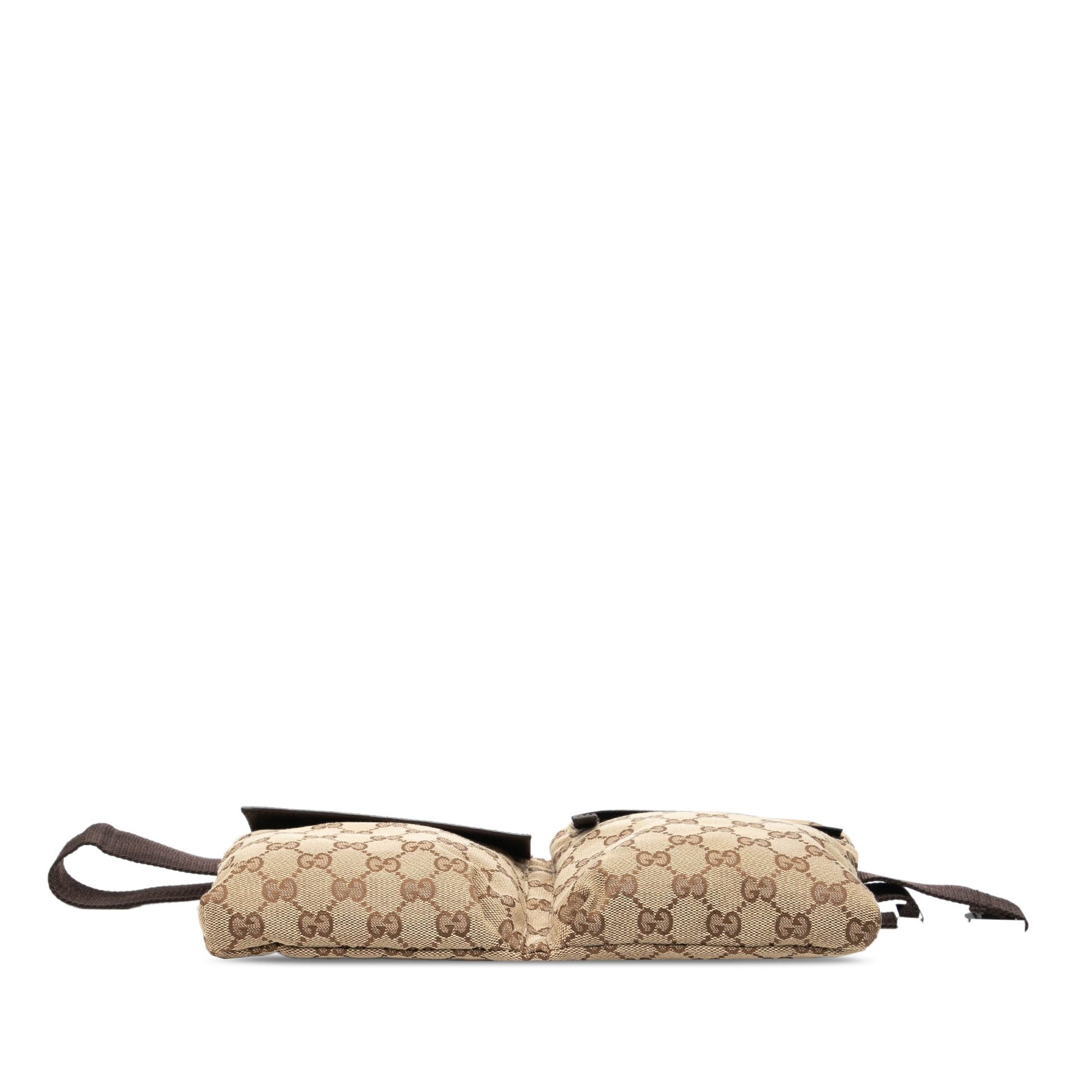 Gucci GG Canvas Double Pocket Belt Bag
