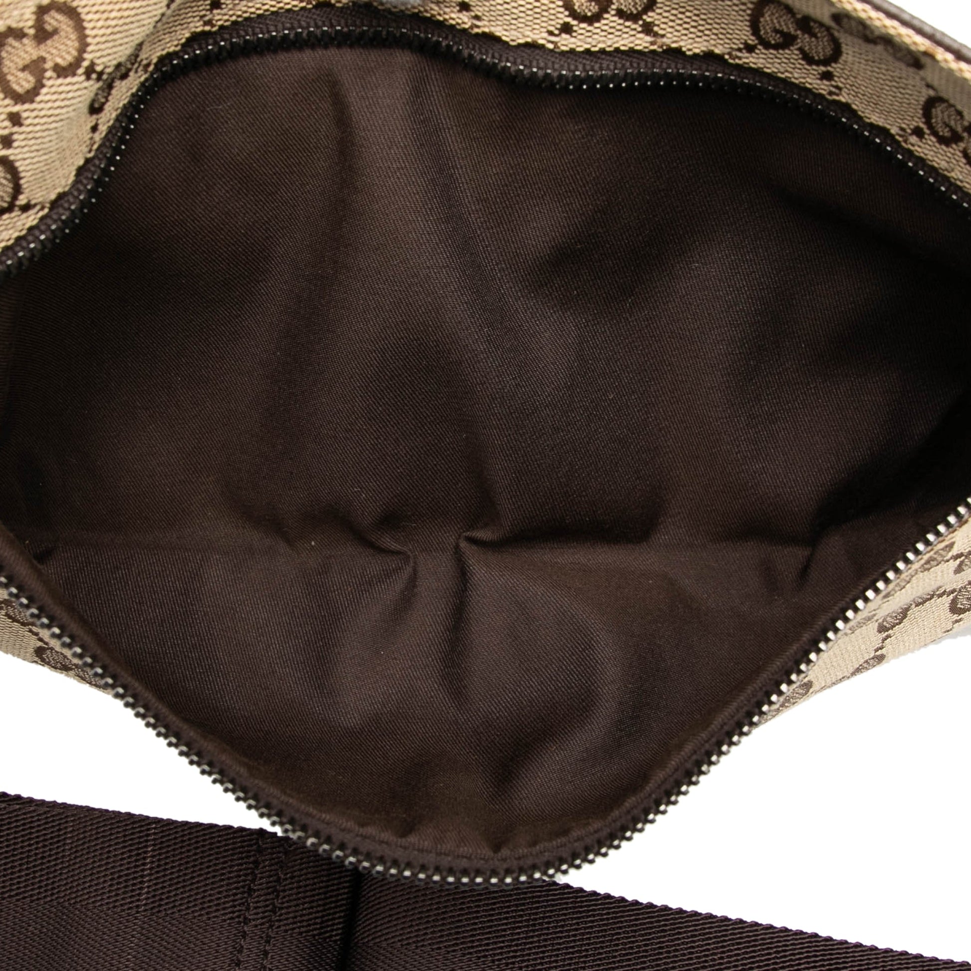 Gucci GG Canvas Double Pocket Belt Bag