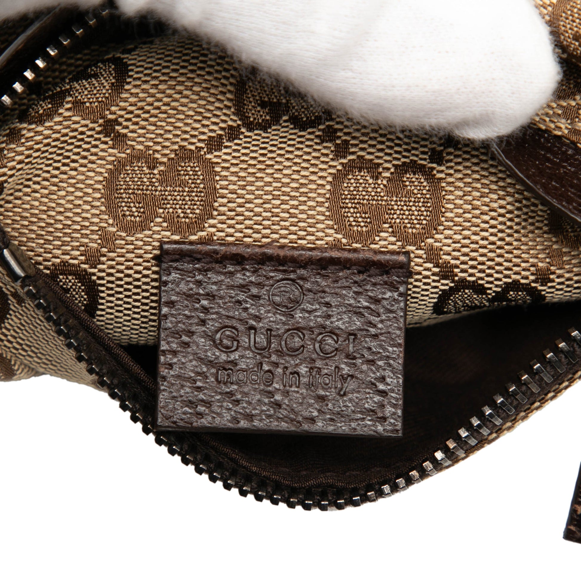 Gucci GG Canvas Double Pocket Belt Bag