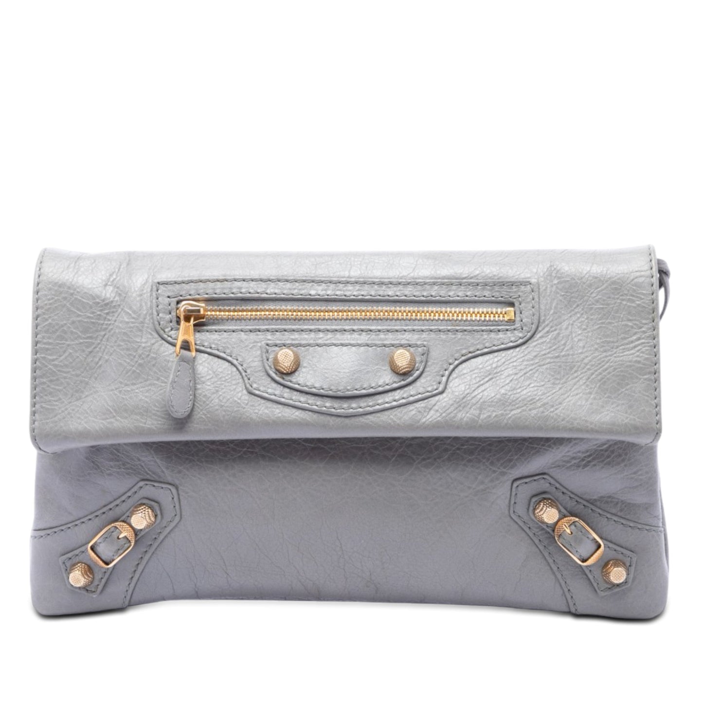 Balenciaga Lambskin Motocross Giant 12 Envelope Clutch