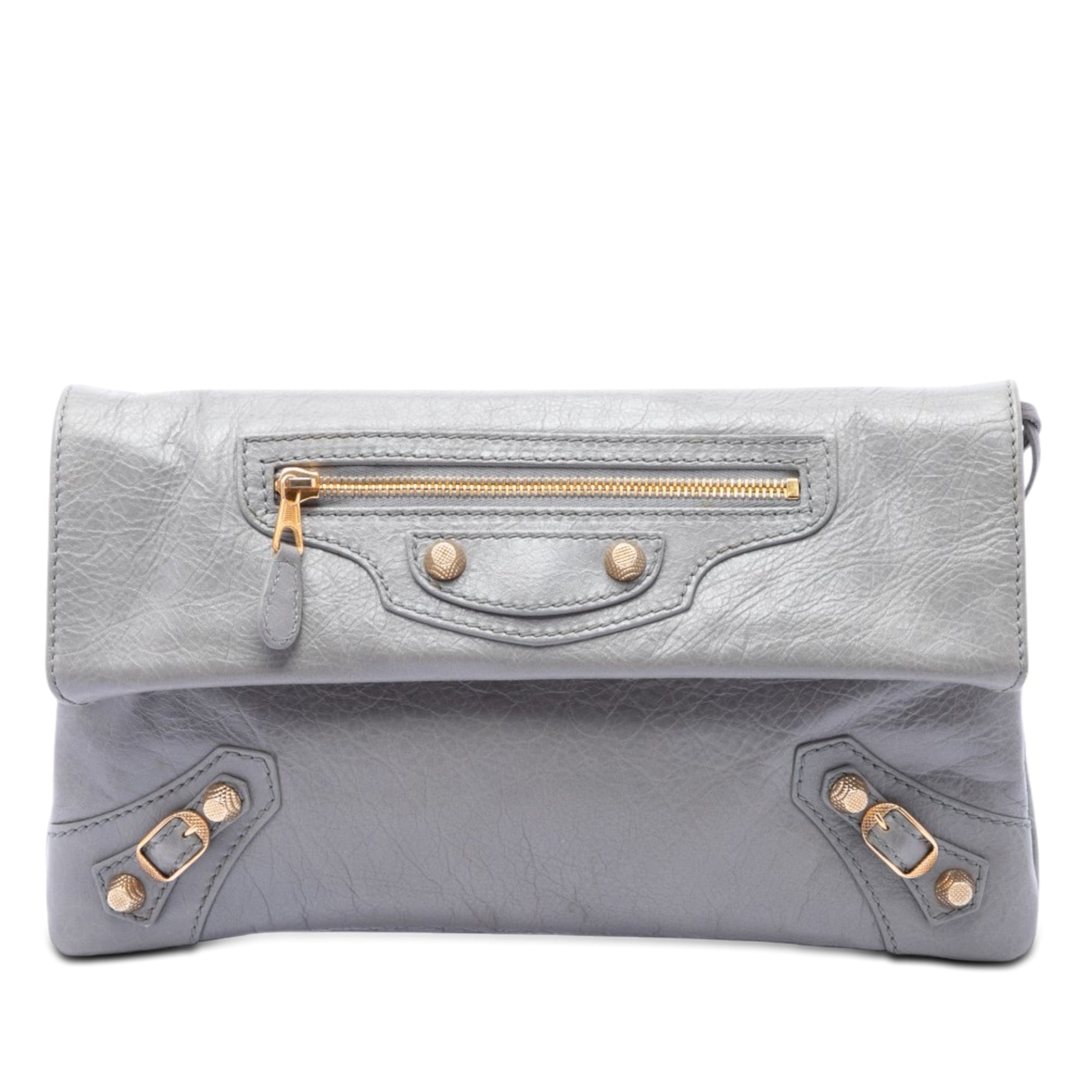 Balenciaga Lambskin Motocross Giant 12 Envelope Clutch
