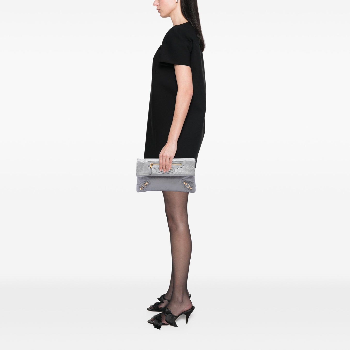Balenciaga Lambskin Motocross Giant 12 Envelope Clutch