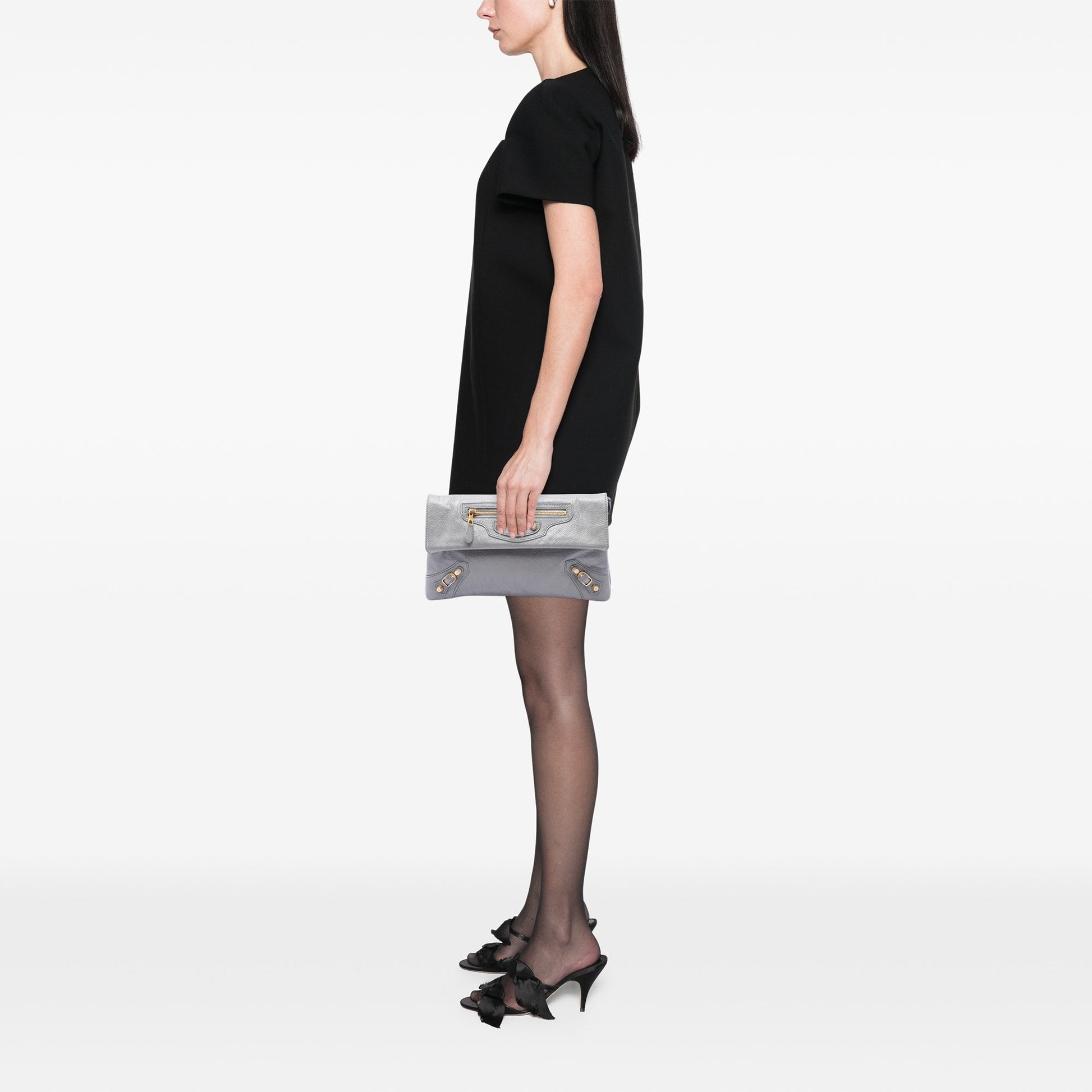 Balenciaga Lambskin Motocross Giant 12 Envelope Clutch