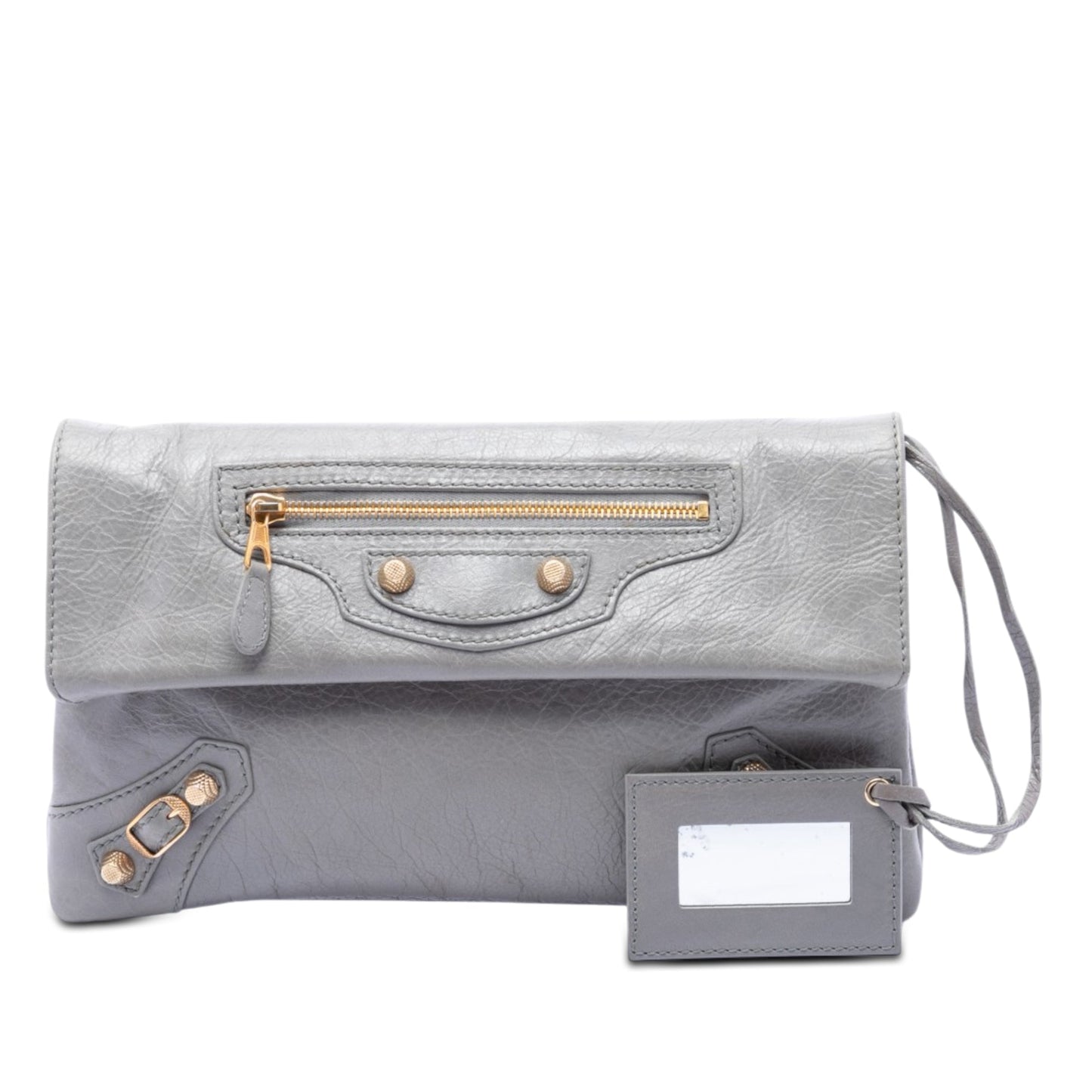 Balenciaga Lambskin Motocross Giant 12 Envelope Clutch