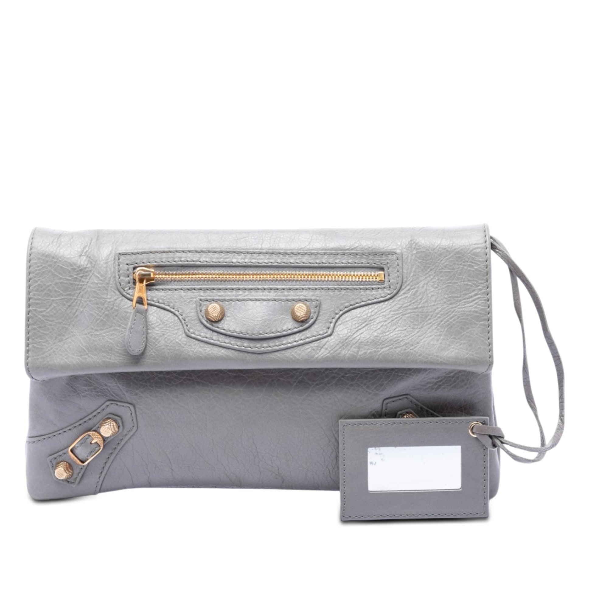 Balenciaga Lambskin Motocross Giant 12 Envelope Clutch