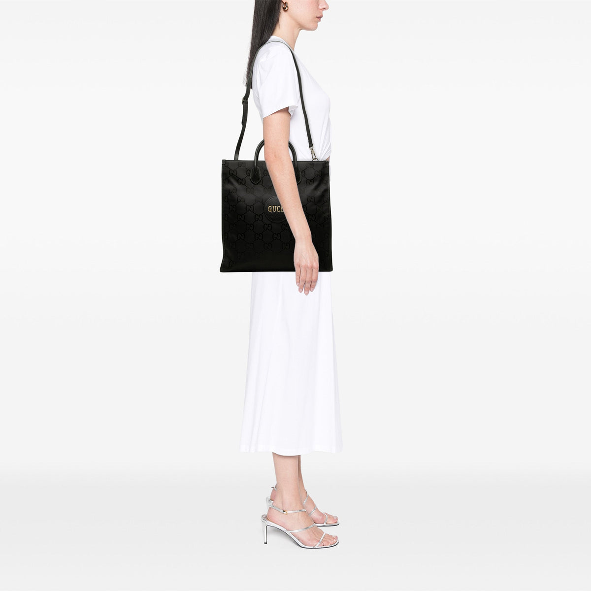 Gucci Medium GG Nylon Off the Grid Convertible Tote