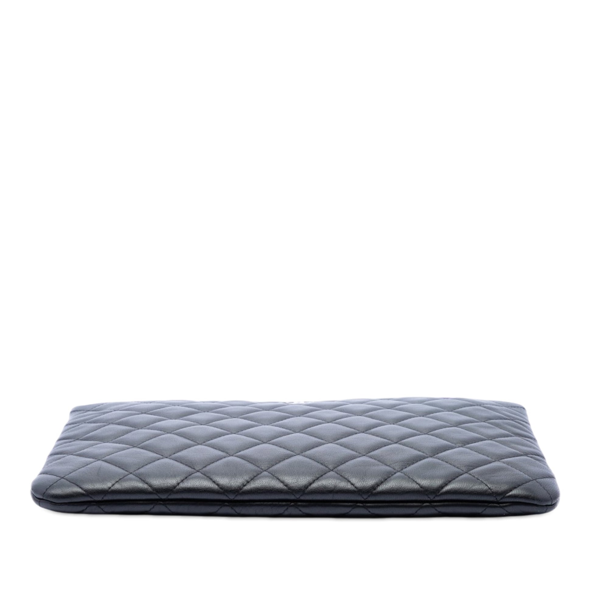 Chanel Medium Quilted Lambskin O Case Clutch