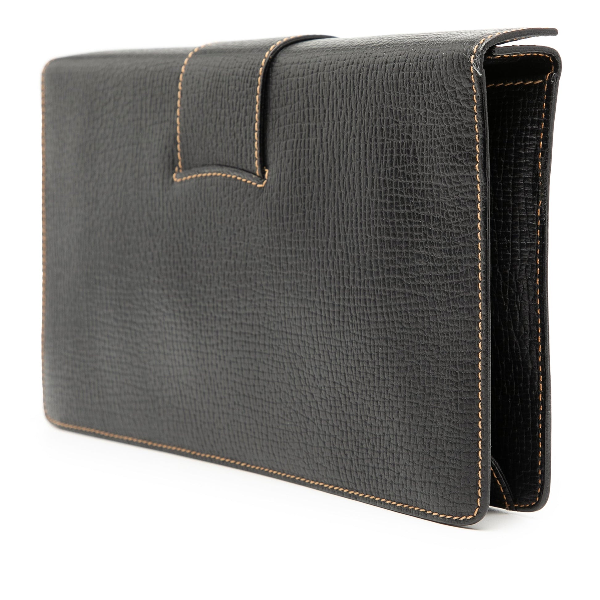 LOEWE Leather Toggle Clutch