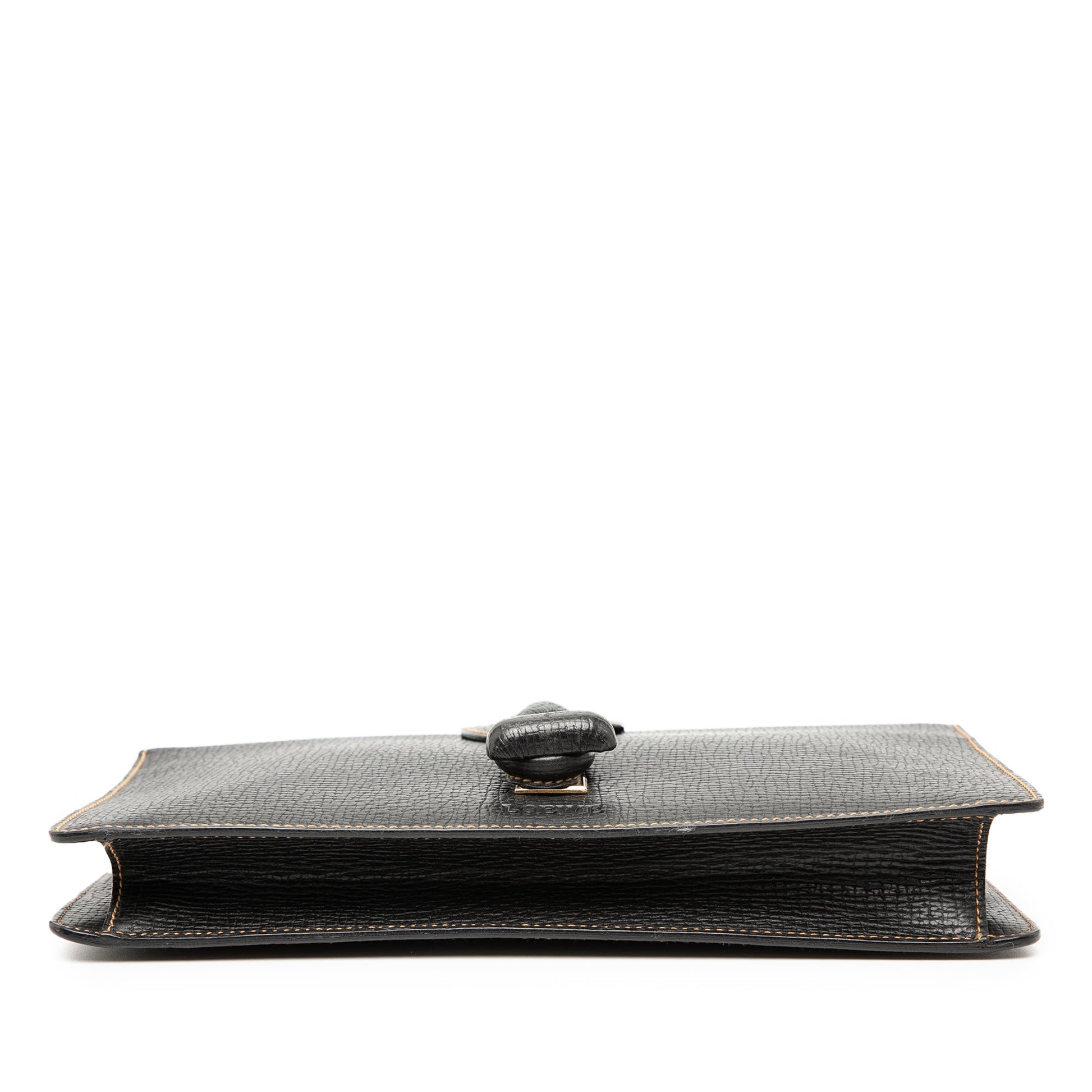 LOEWE Leather Toggle Clutch