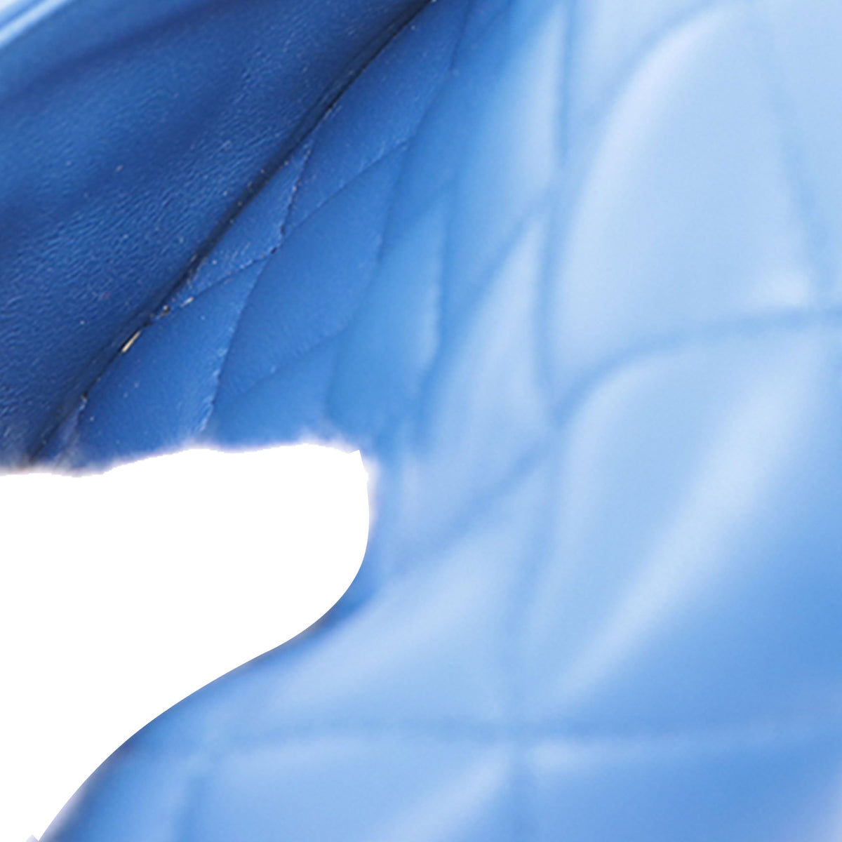 Chanel Mini Square Classic Lambskin Single Flap — Blue