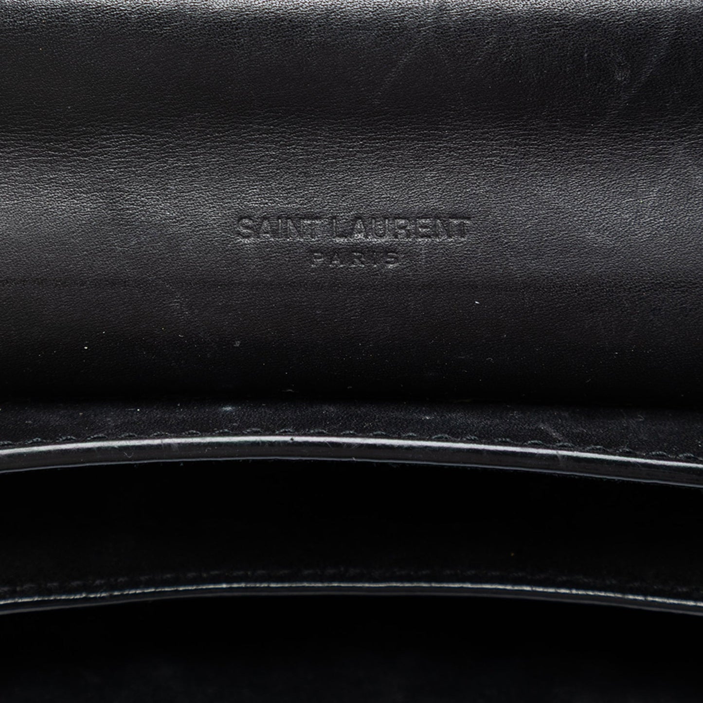 Saint Laurent Small Leather Monogram Kaia Crossbody
