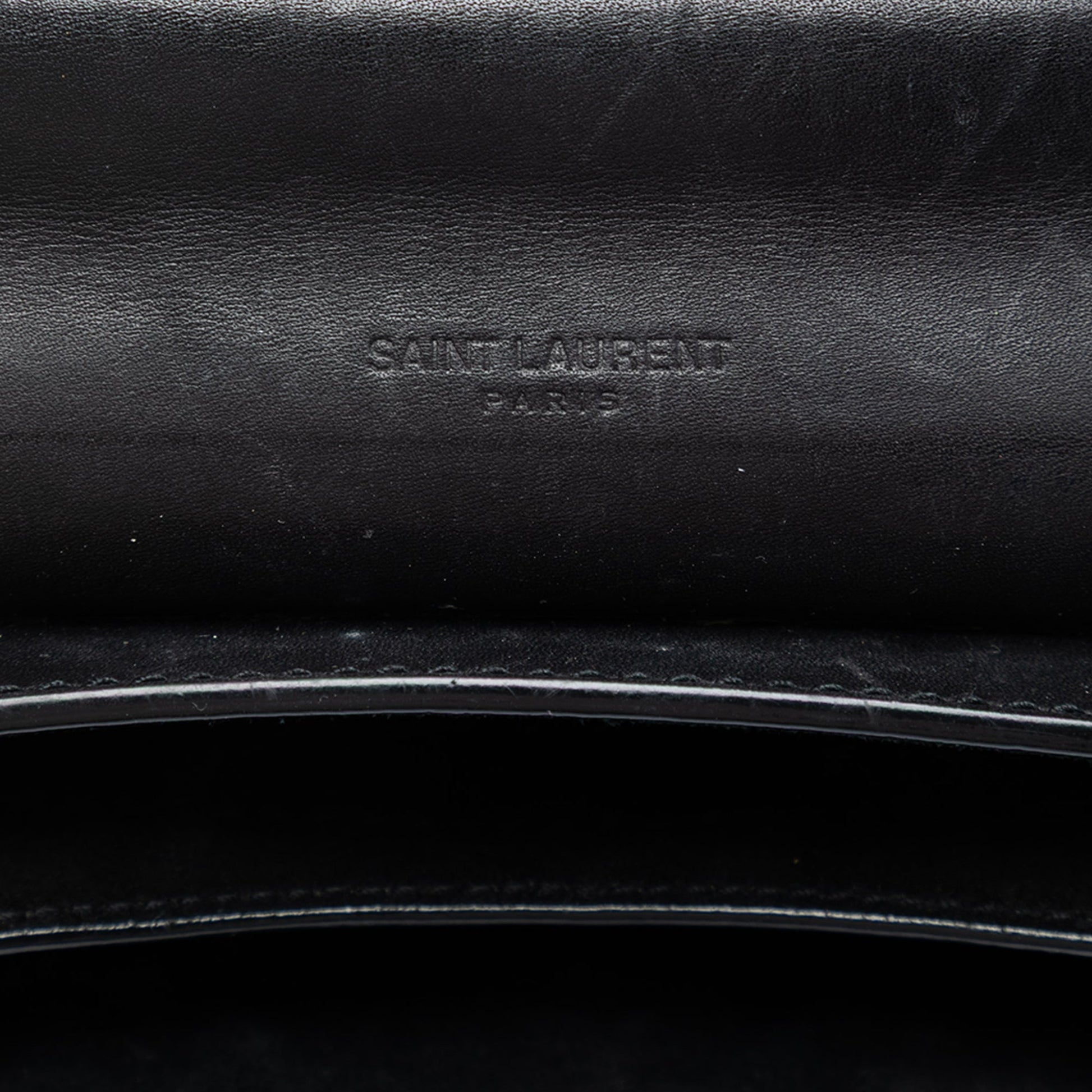 Saint Laurent Small Leather Monogram Kaia Crossbody