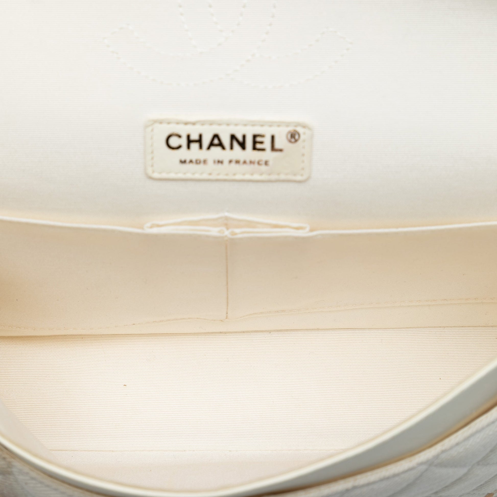 Chanel Medium Classic Printed Denim Floral Double Flap