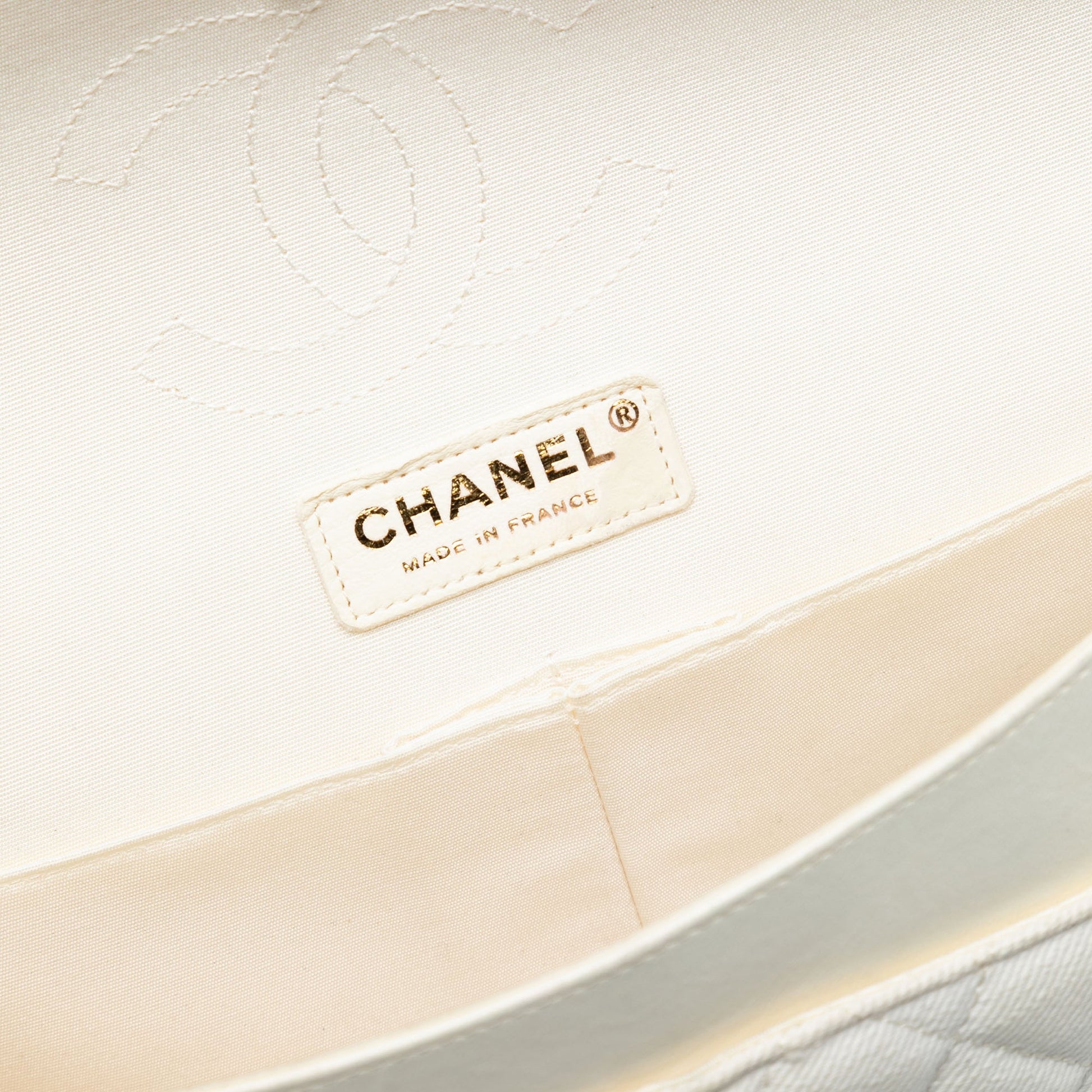 Chanel Medium Classic Printed Denim Floral Double Flap