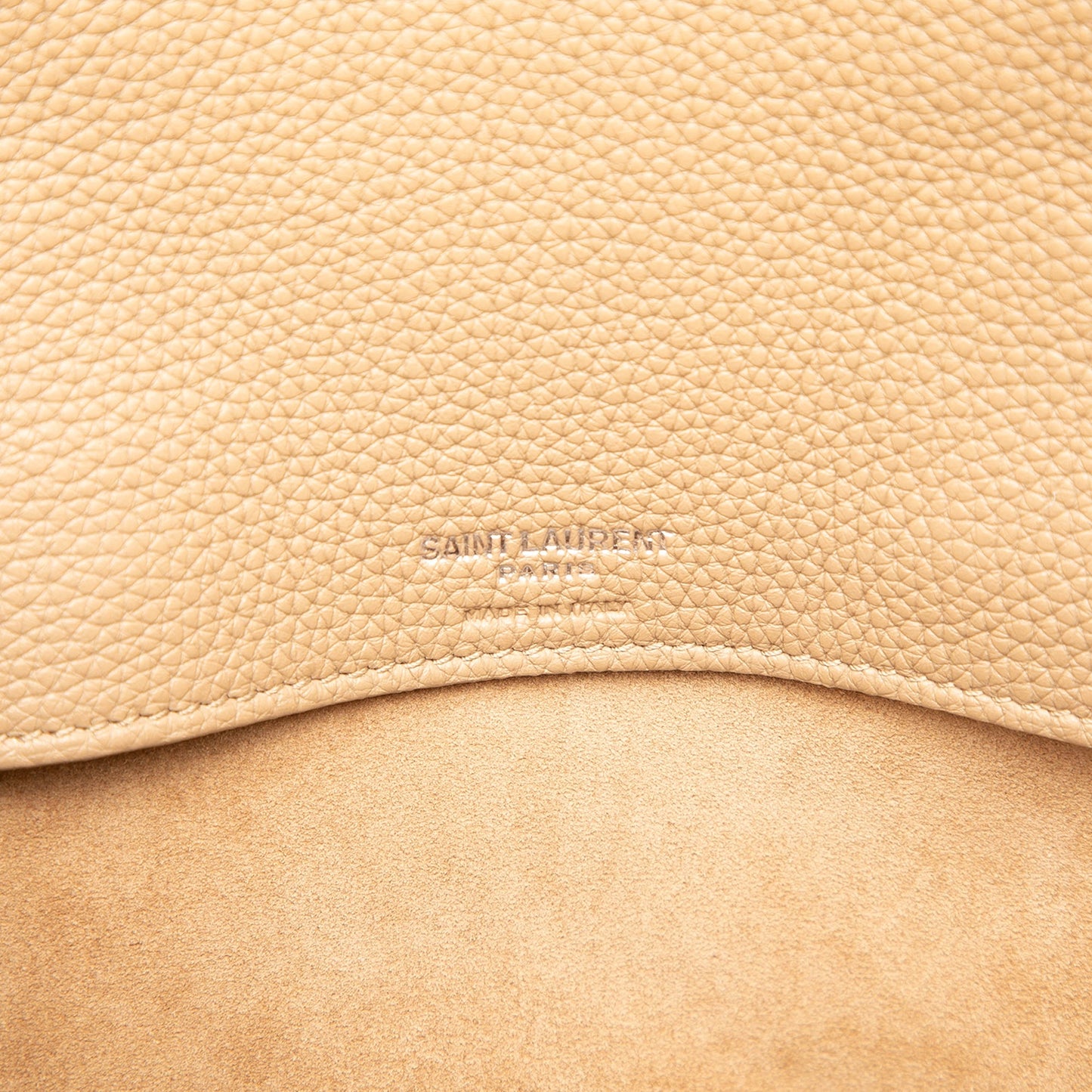 Saint Laurent Small Grained Calfskin Supple Sac De Jour Satchel