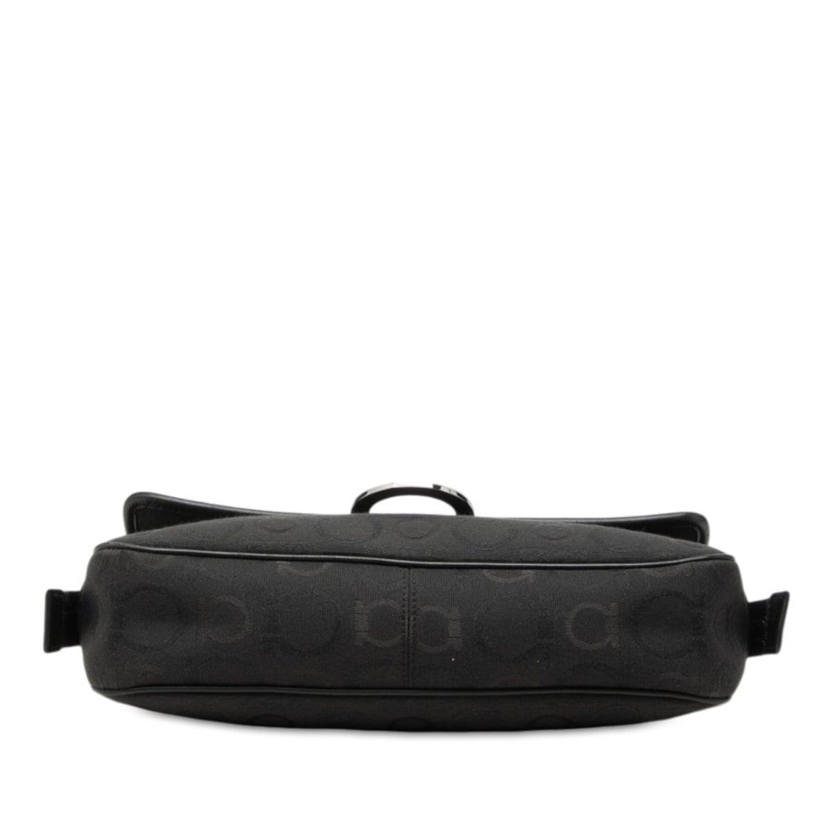 Ferragamo Gancini Canvas Shoulder Bag