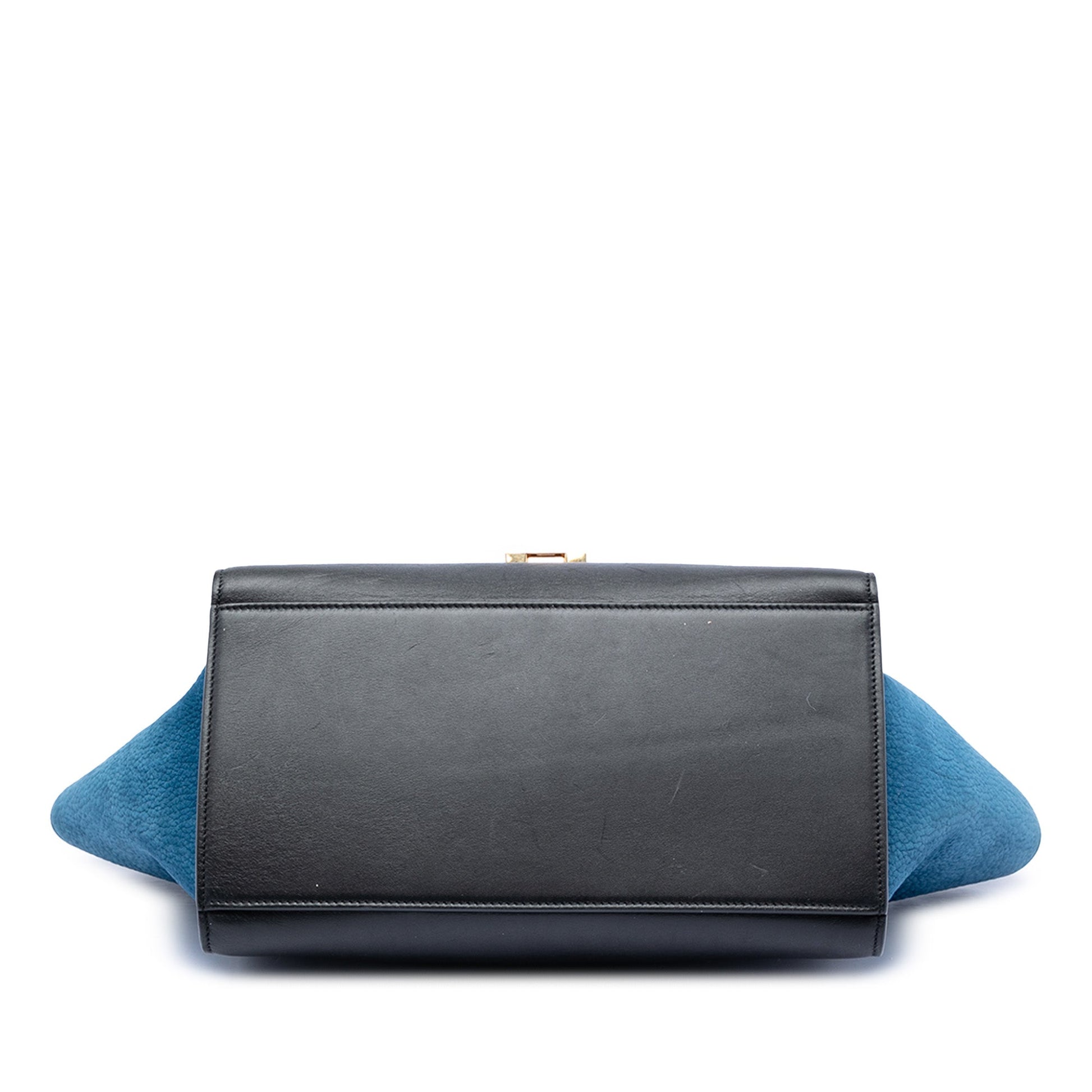 Celine Small Tricolor Leather Trapeze Satchel