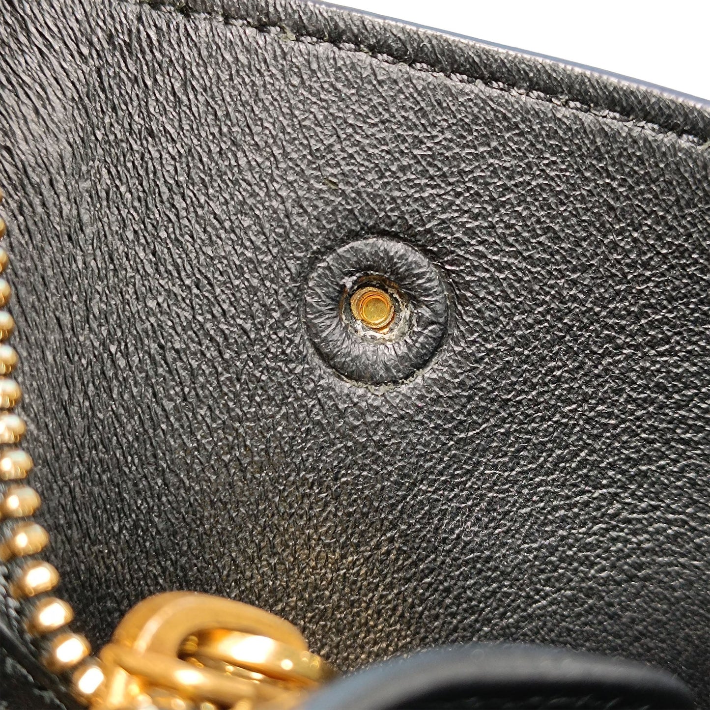 Celine Small Tricolor Leather Trapeze Satchel