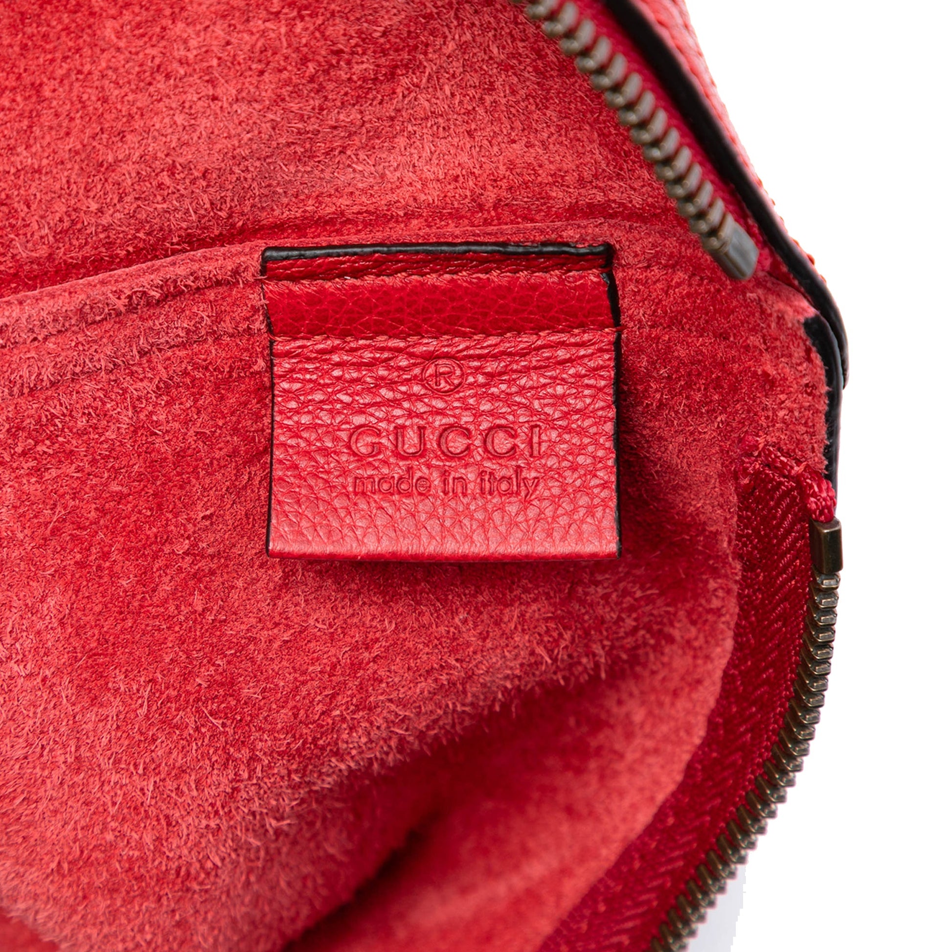 Gucci Medium Leather Logo Portfolio Clutch