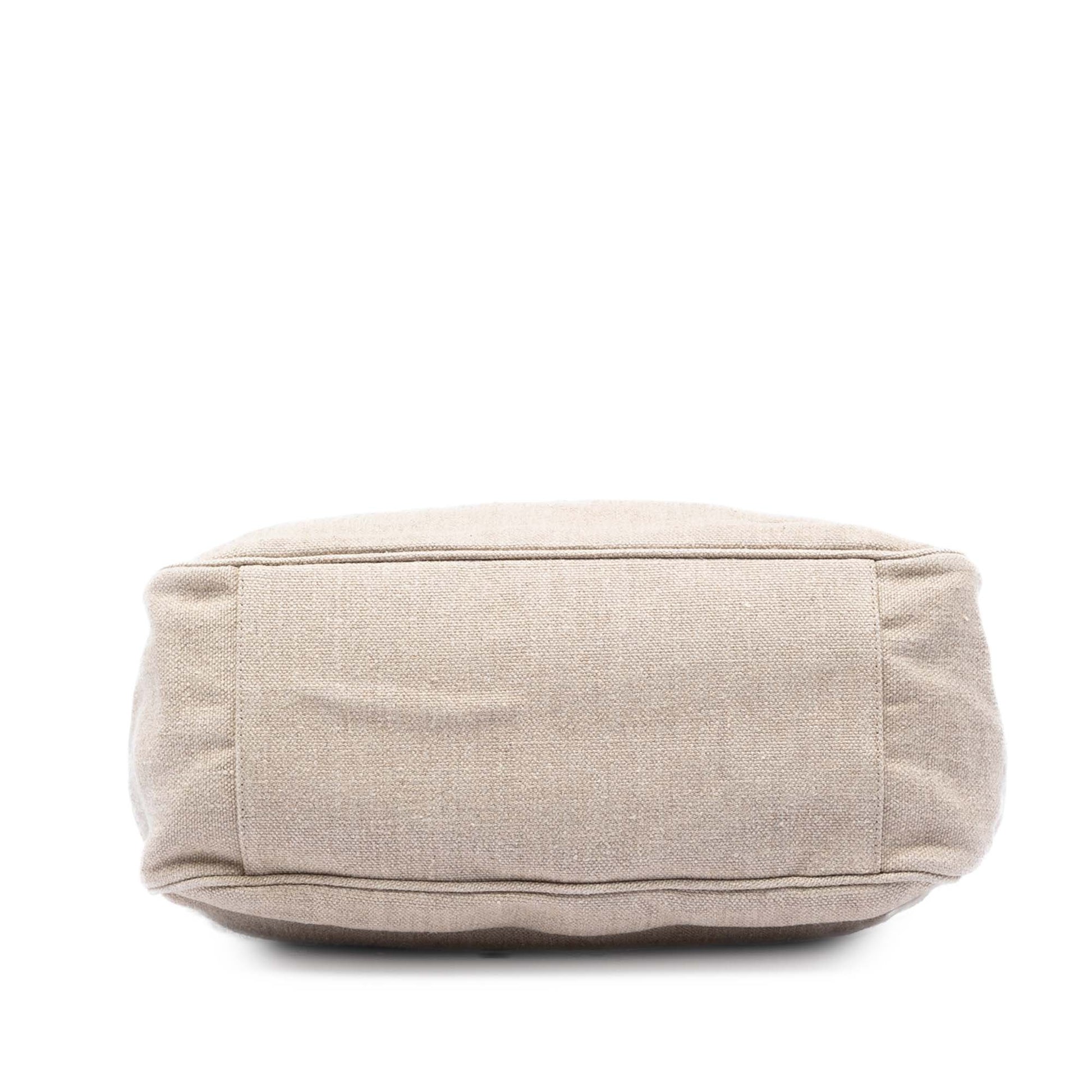 Chanel CC Canvas Tortoise Handle Tote