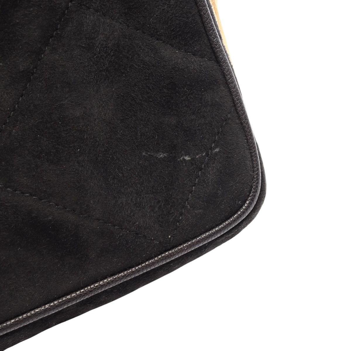 Chanel CC Suede Tassel Crossbody — Black