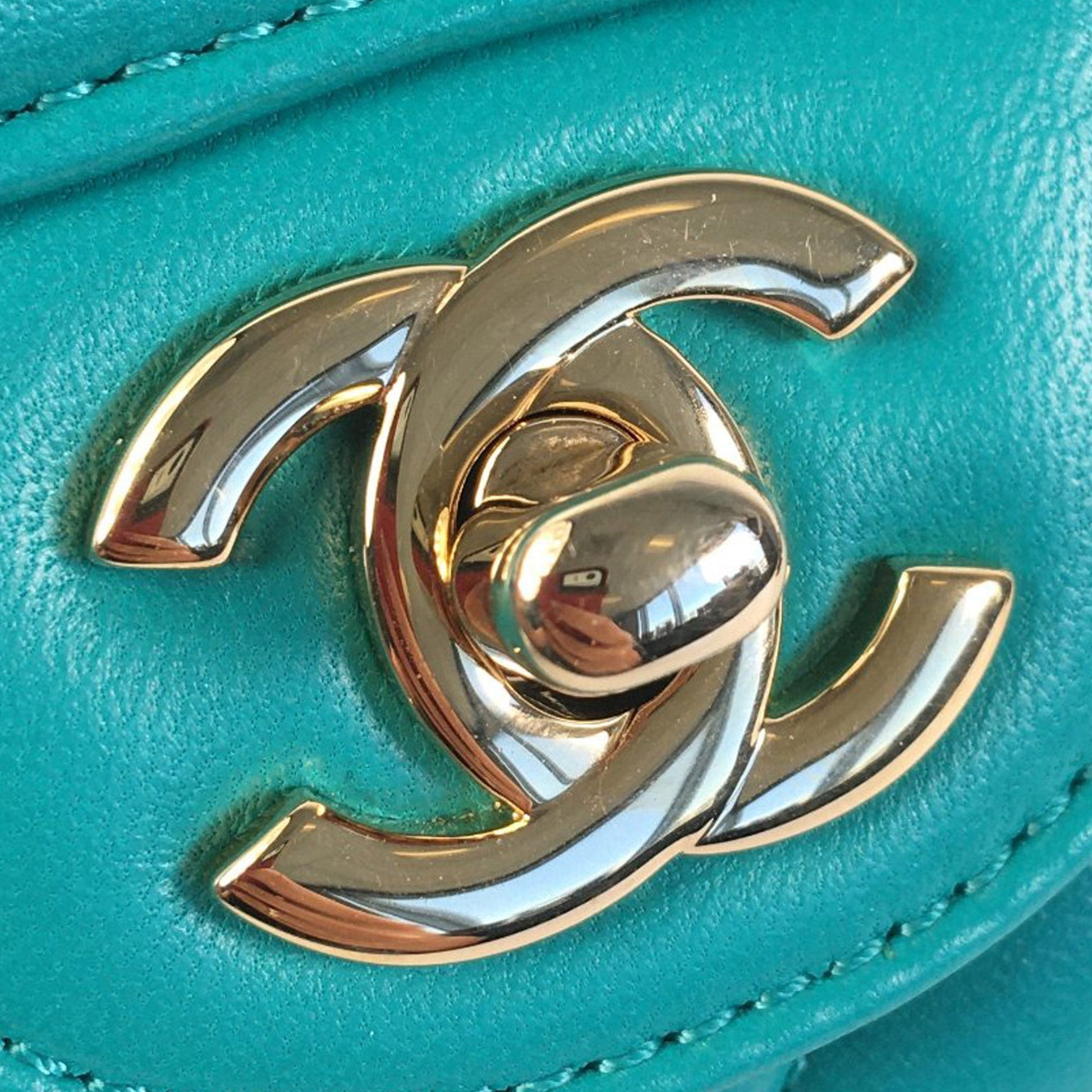 Chanel Mini Rectangular Chevron Lambskin Single Flap