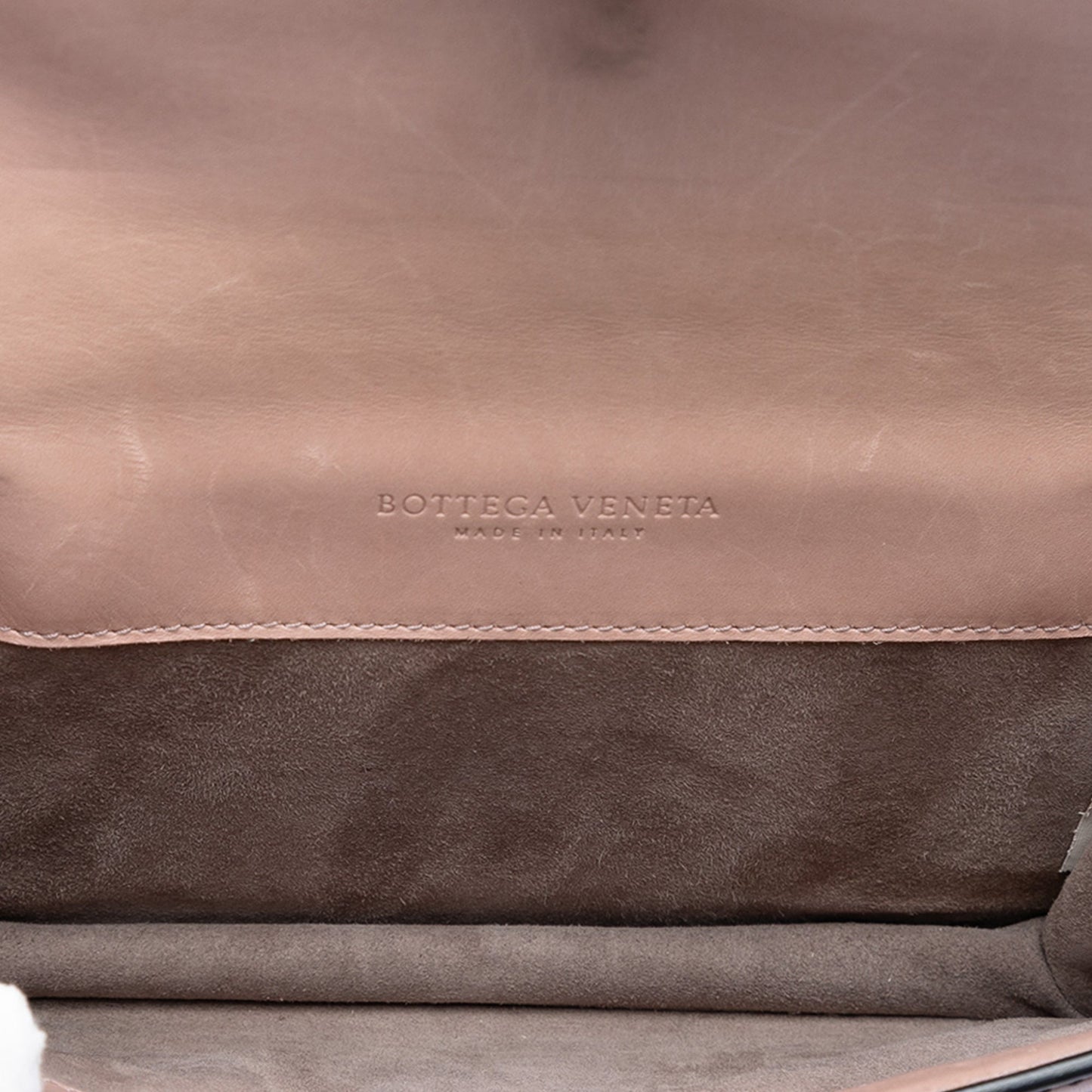 Bottega Veneta Nappa Intrecciato Mirror Lens Double Sided Flap Shoulder Bag
