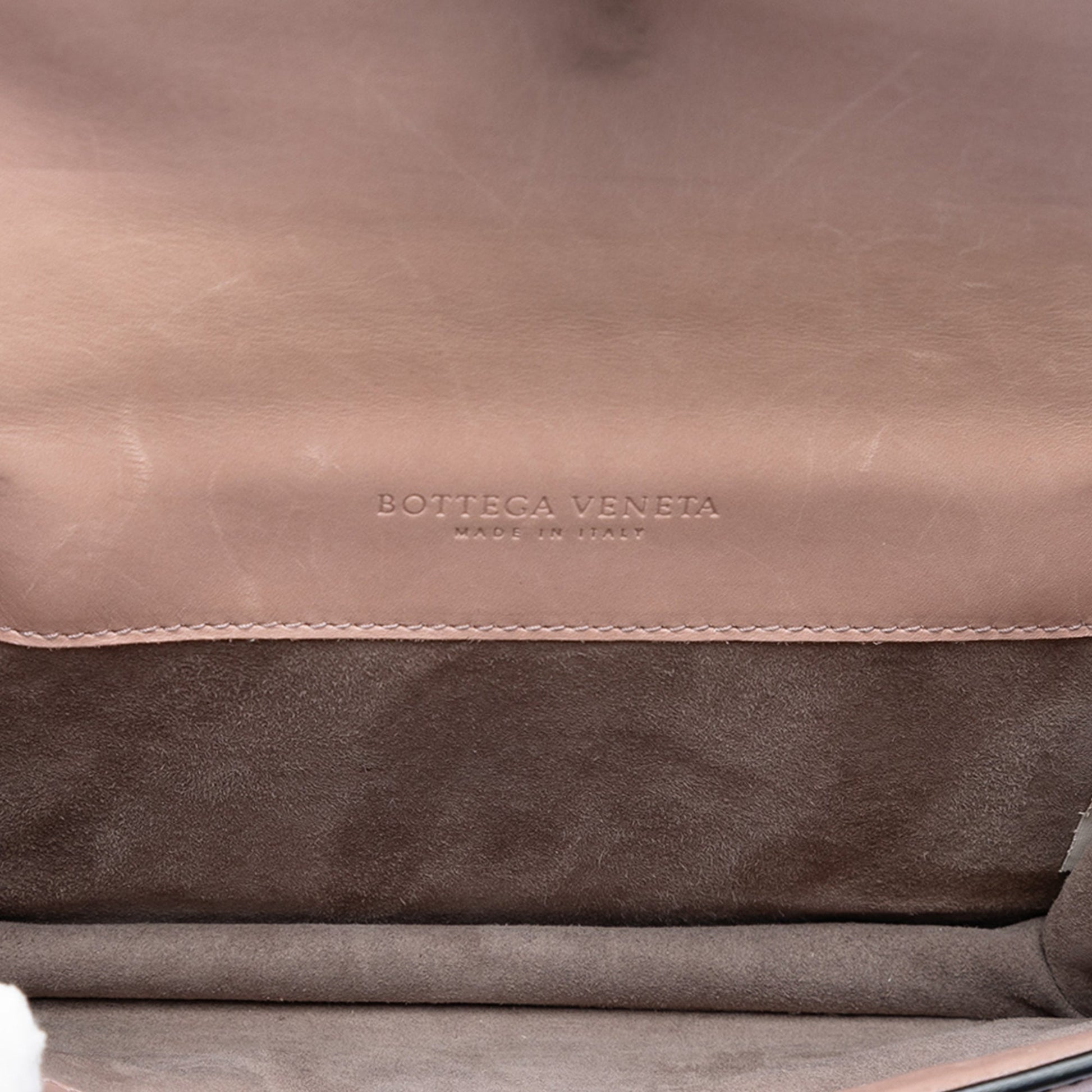 Bottega Veneta Nappa Intrecciato Mirror Lens Double Sided Flap Shoulder Bag