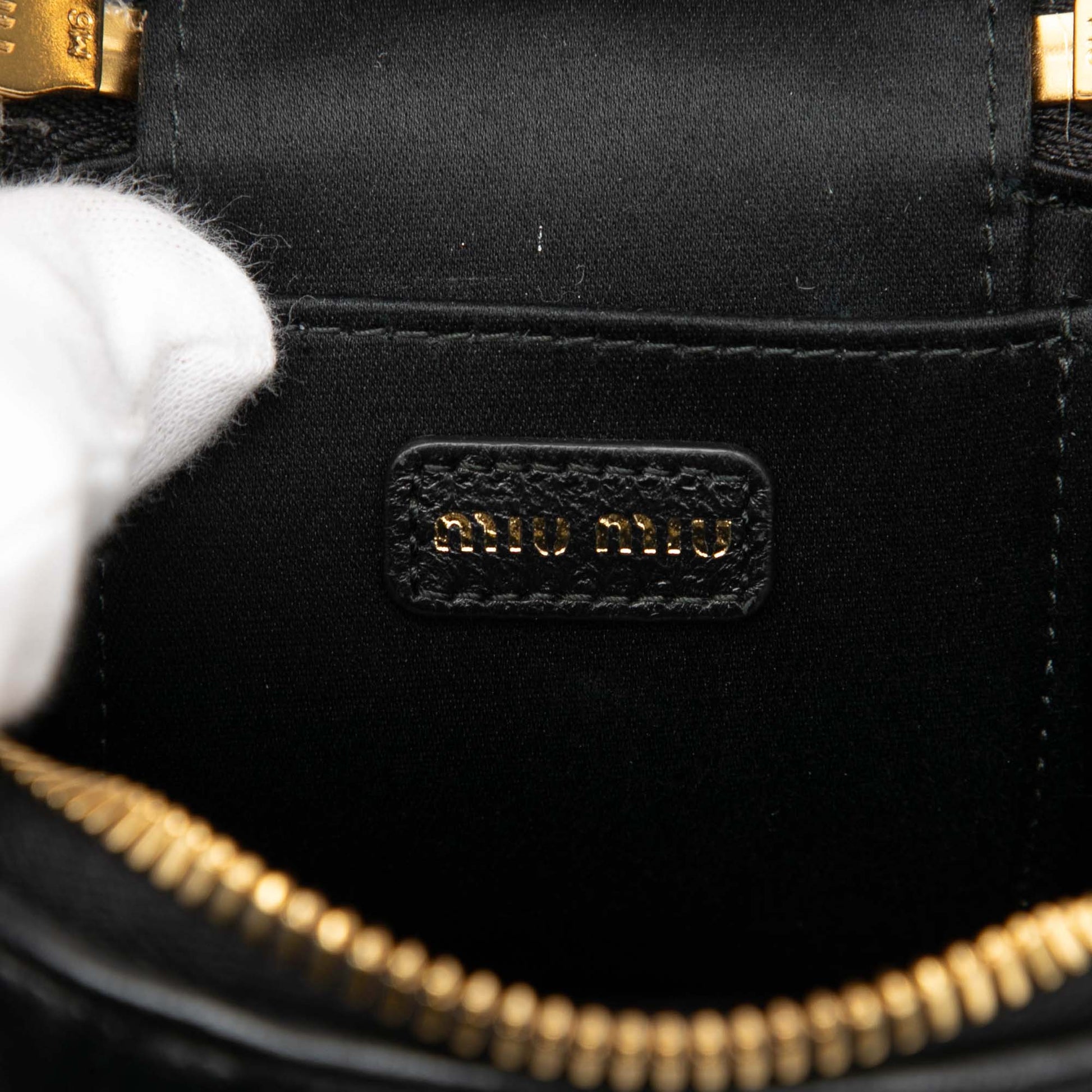 Miu Miu Micro Matelasse Nappa Vanity Crossbody