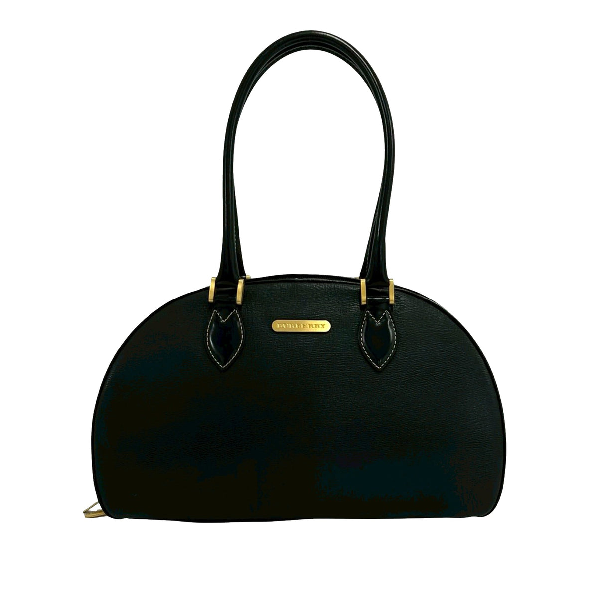 Burberry Leather Handbag — Black