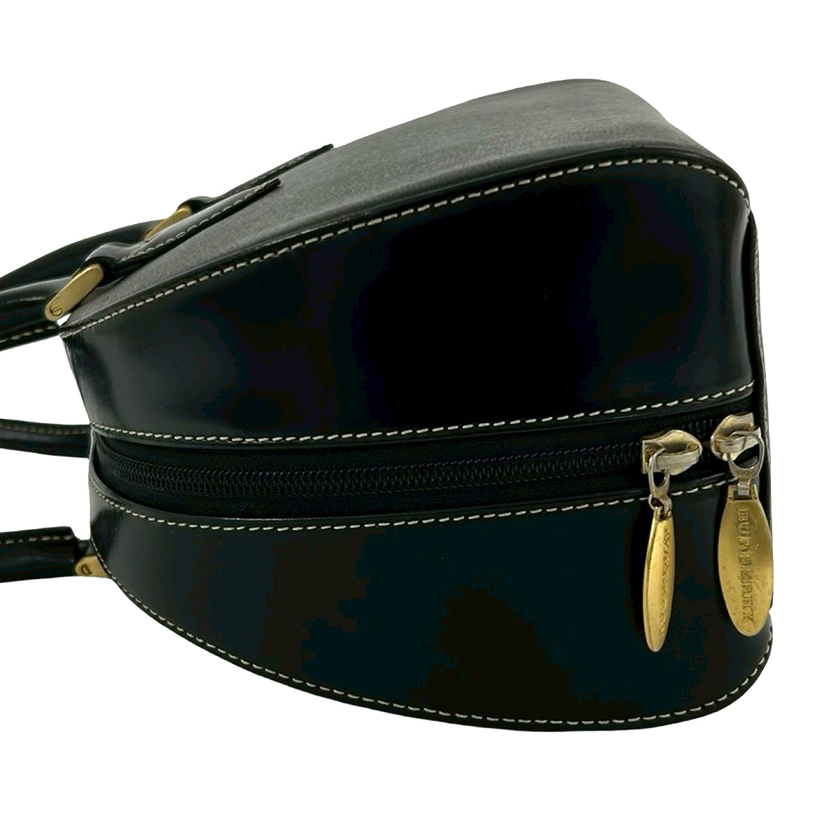 Burberry Leather Handbag — Black