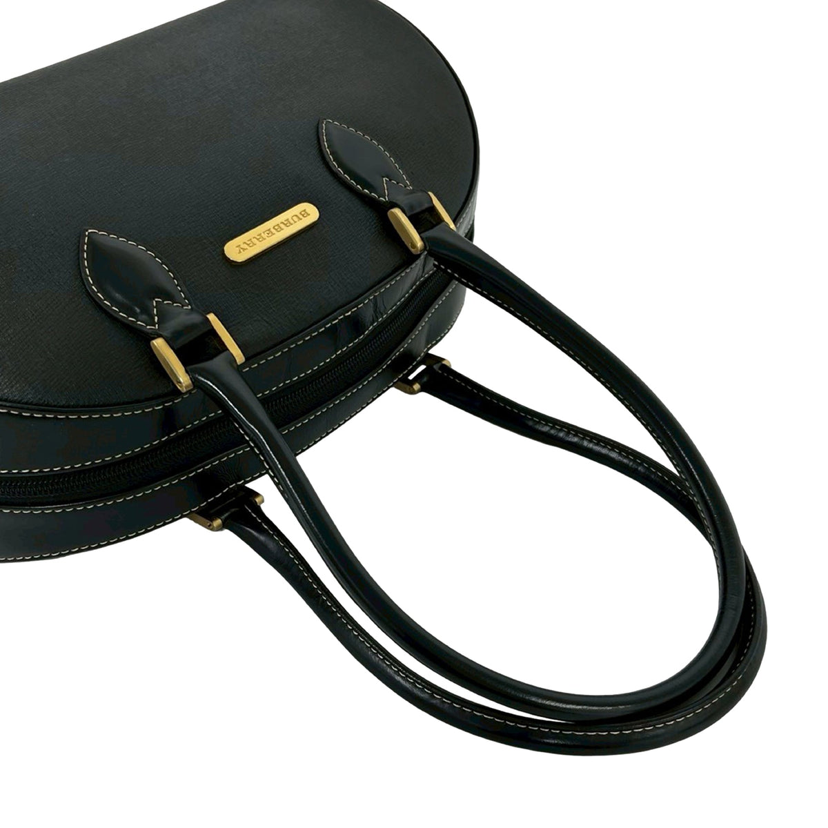 Burberry Leather Handbag — Black
