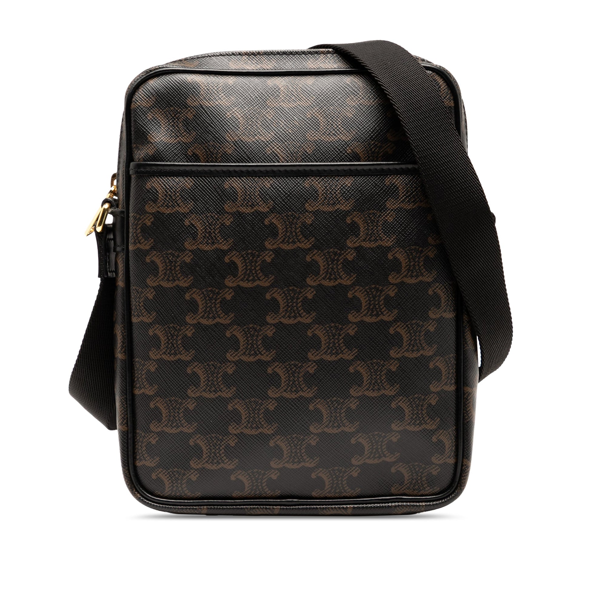 Celine Triomphe Coated Canvas Vertical Crossbody
