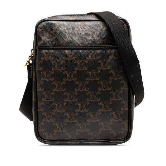 Celine Triomphe Coated Canvas Vertical Crossbody