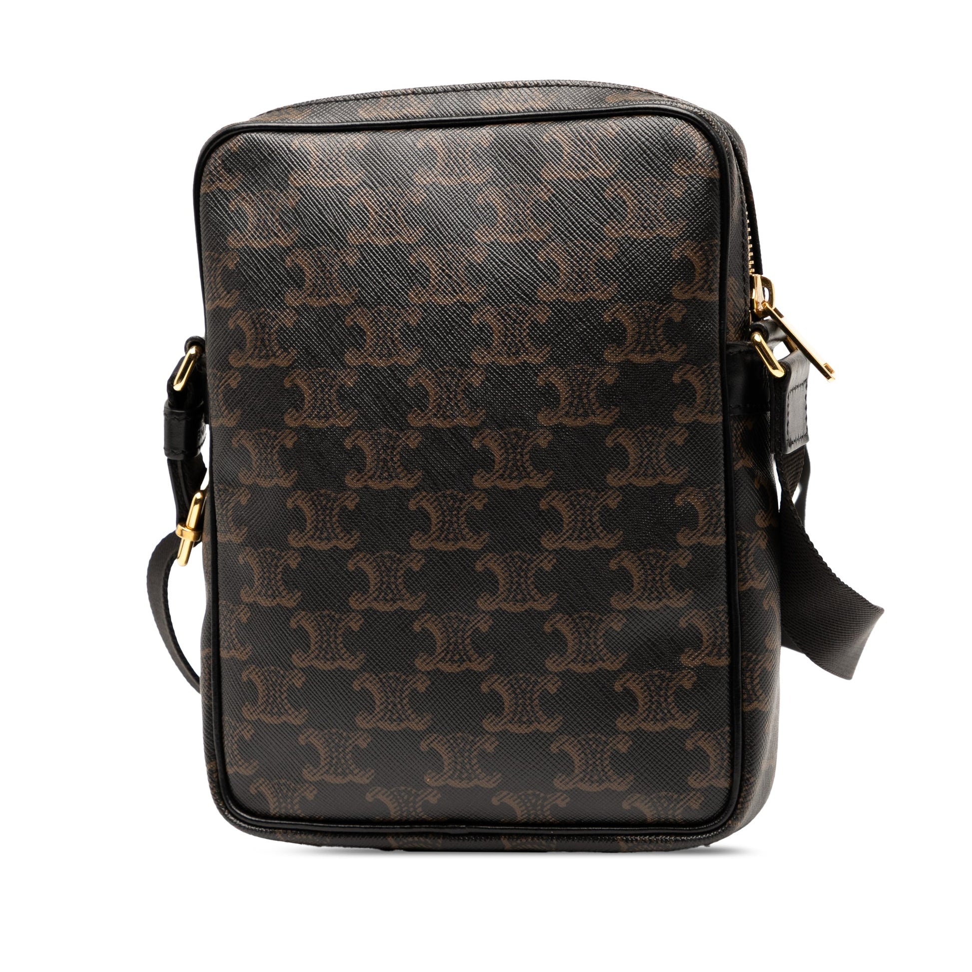 Celine Triomphe Coated Canvas Vertical Crossbody
