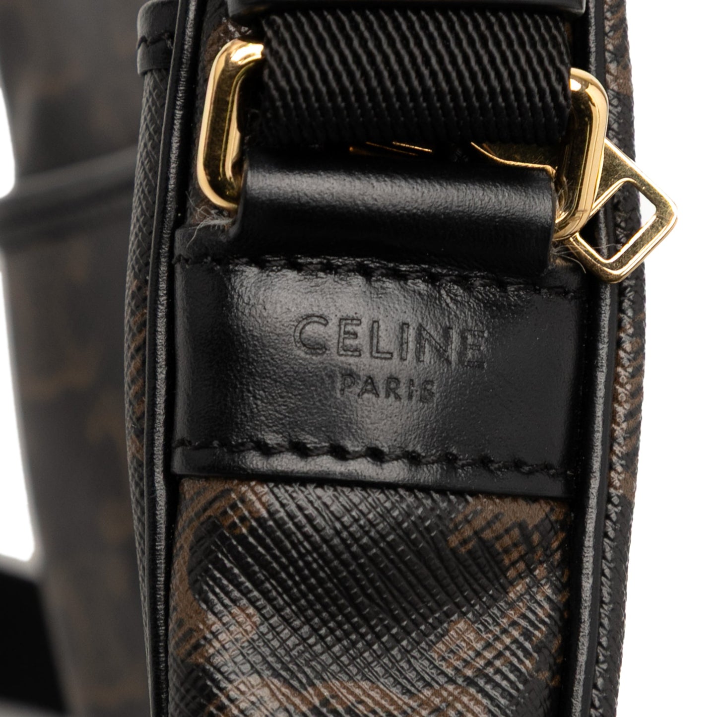 Celine Triomphe Coated Canvas Vertical Crossbody