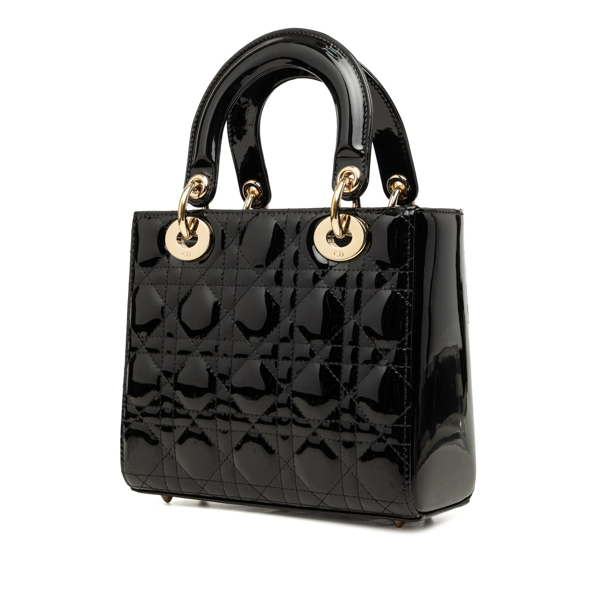 Dior Small Patent Cannage Lady Dior