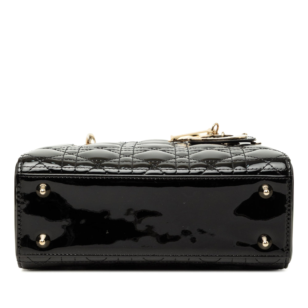 Dior Small Patent Cannage Lady Dior