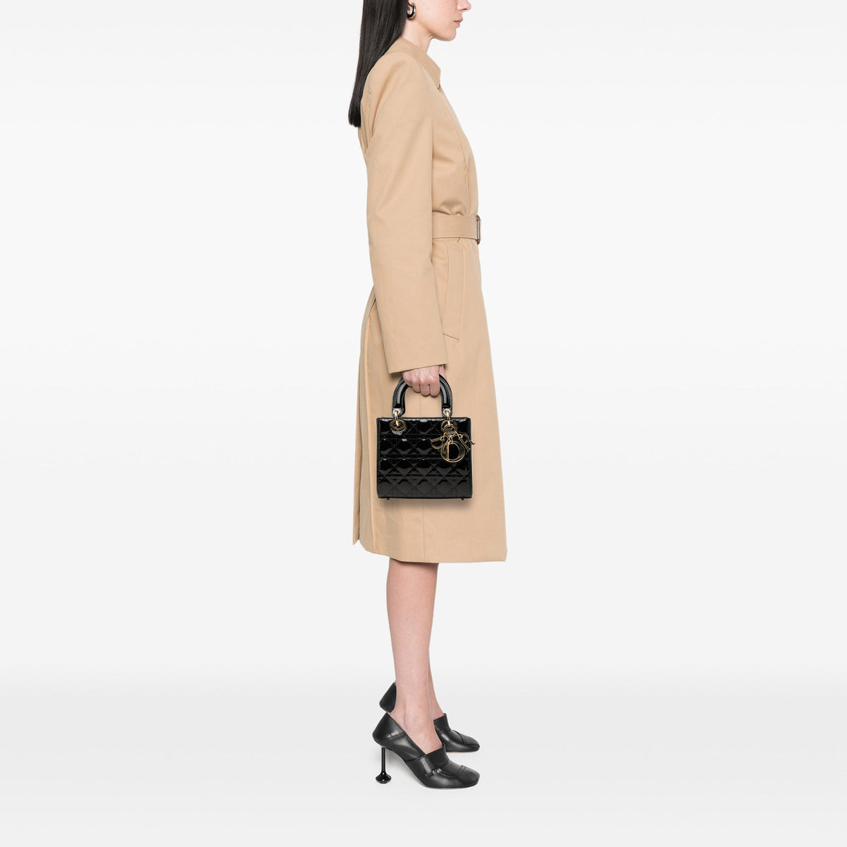 Dior Small Patent Cannage Lady Dior
