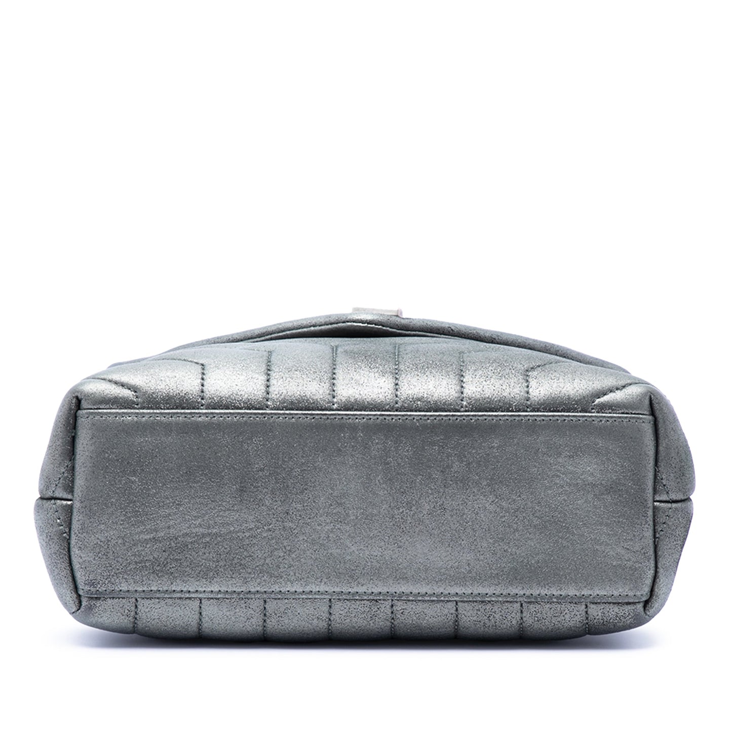 Saint Laurent Small Matelasse Metallic Calfskin Monogram LouLou Shoulder Bag