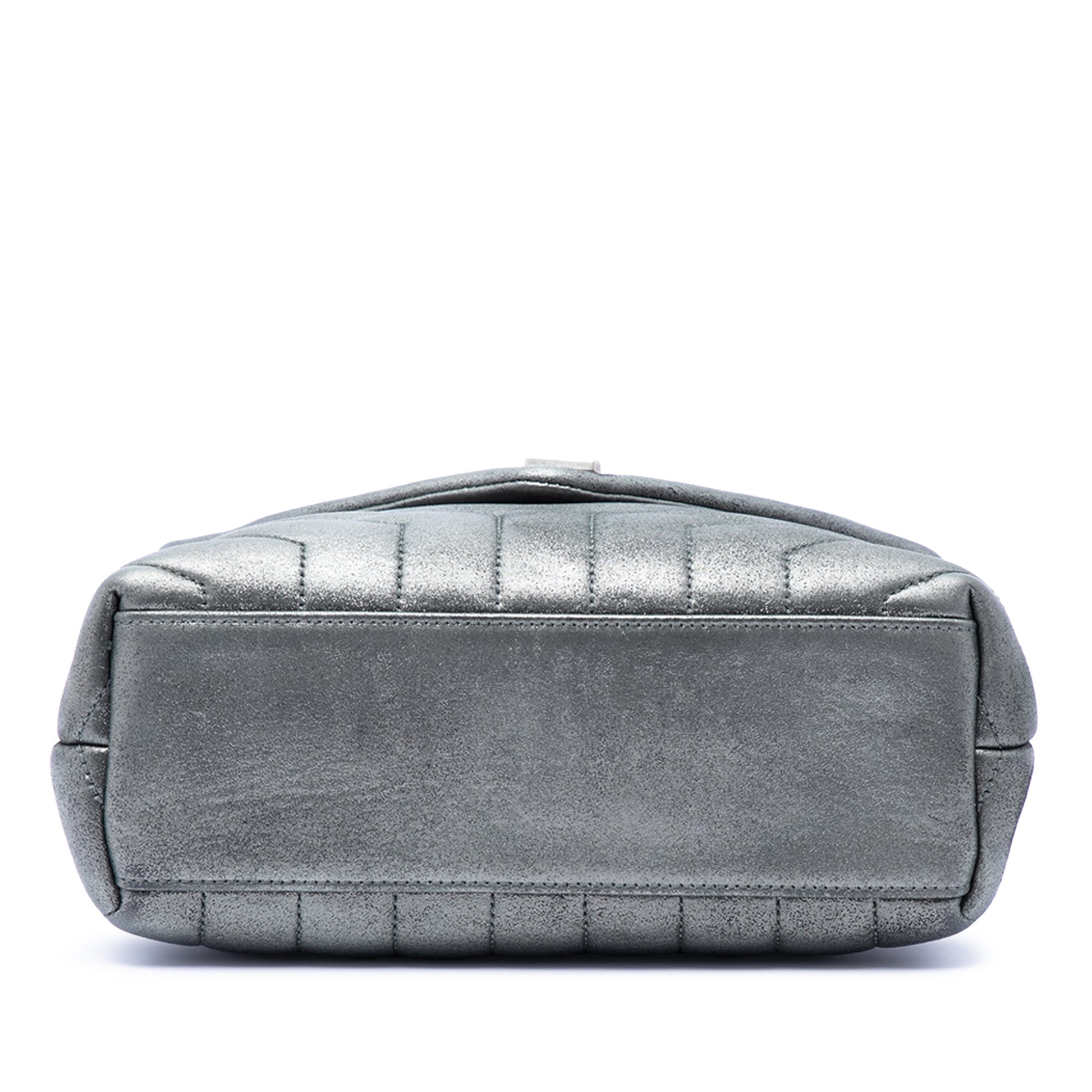 Saint Laurent Small Matelasse Metallic Calfskin Monogram LouLou Shoulder Bag