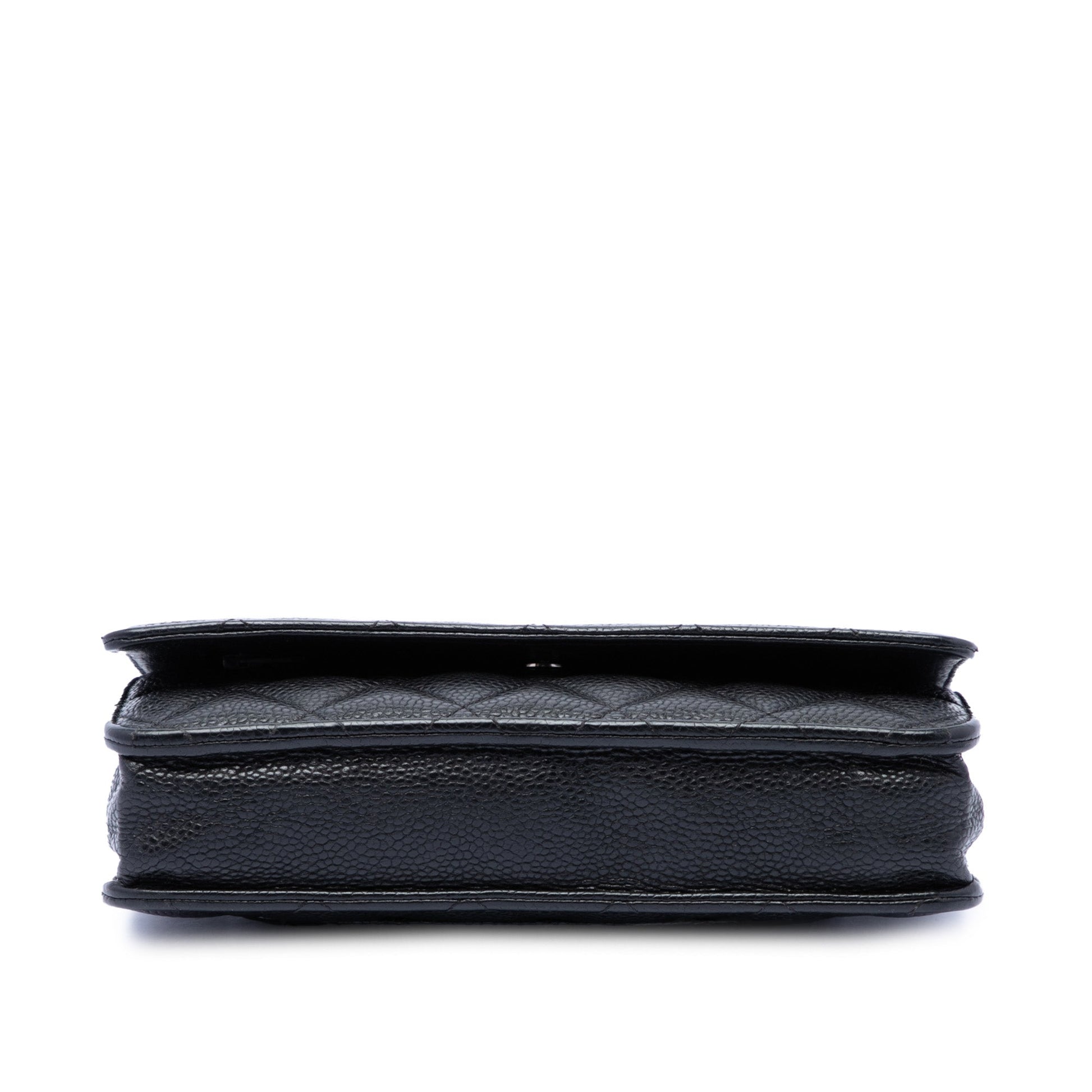 Chanel CC Quilted Caviar Wallet on Chain