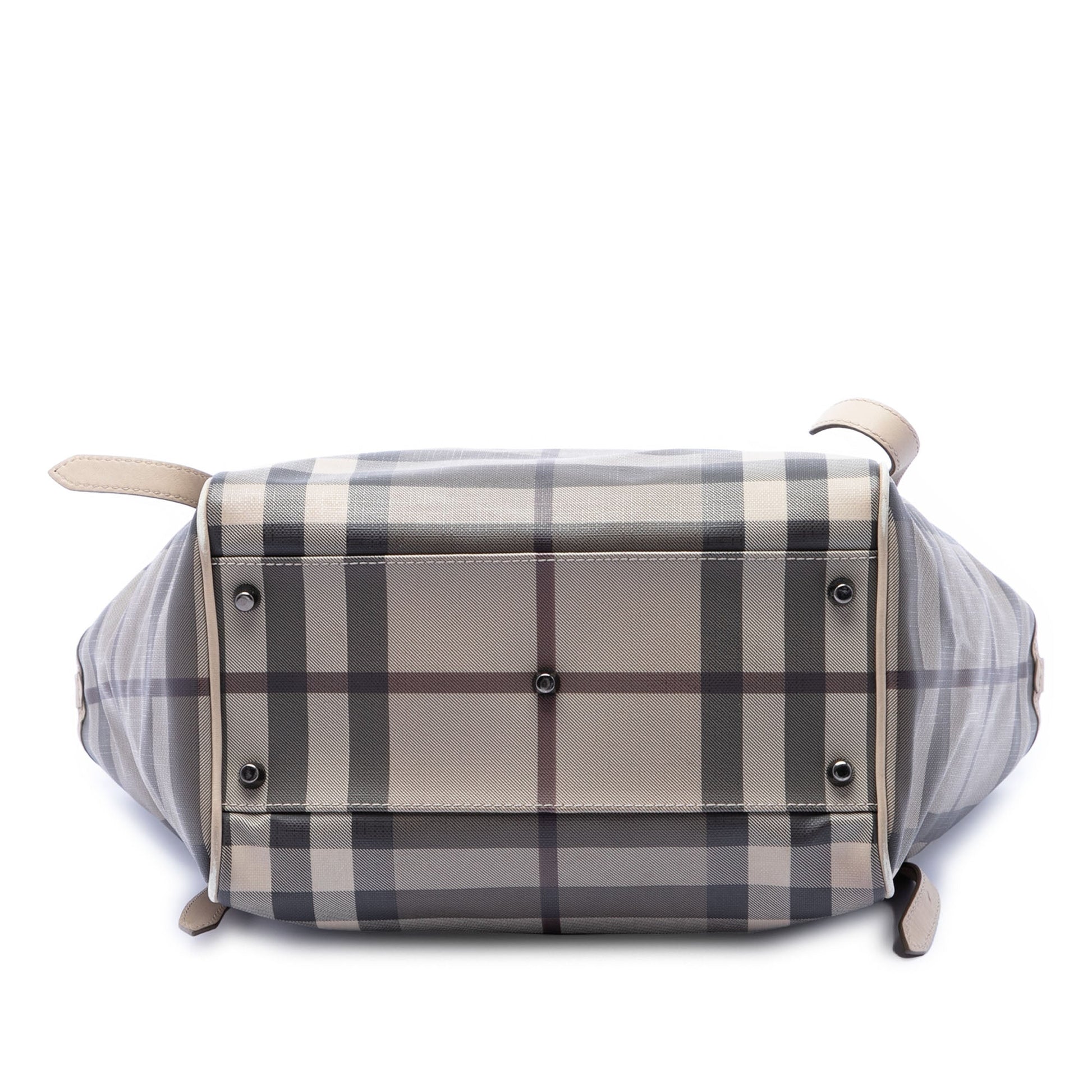 Burberry Small Smoke Check Coated Canvas Canterbury Tote