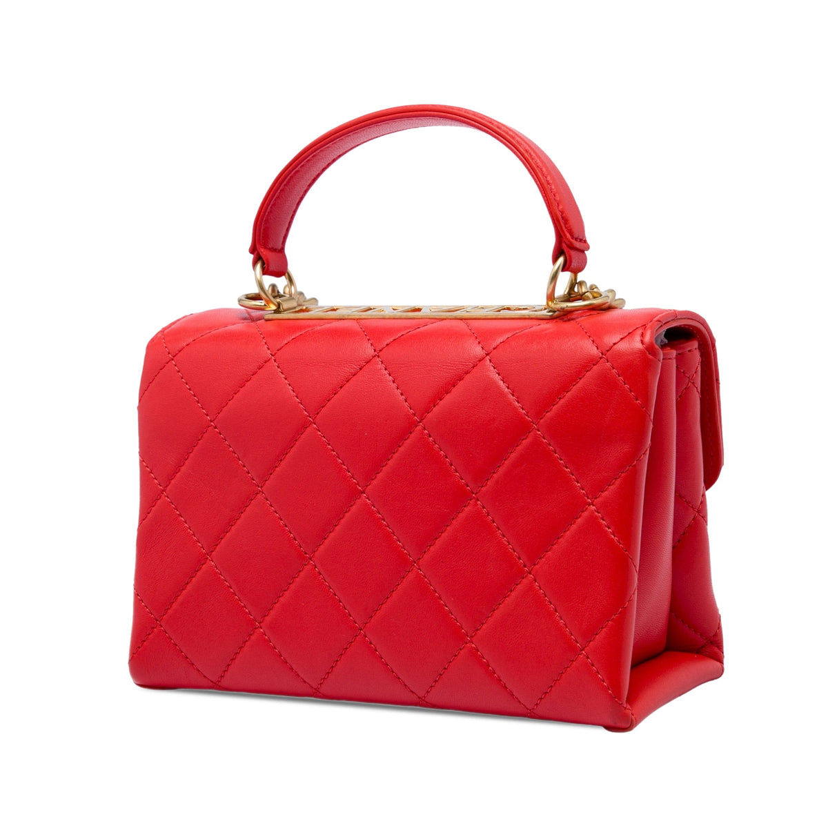 Chanel Small Quilted Lambskin Trendy Spirit Top Handle Bag