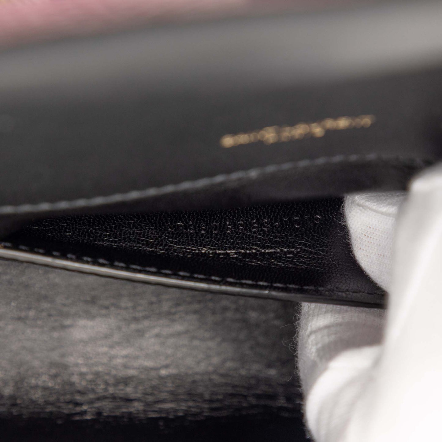 Saint Laurent Small Metallic Python Embossed Leather Monogram Envelope Bag