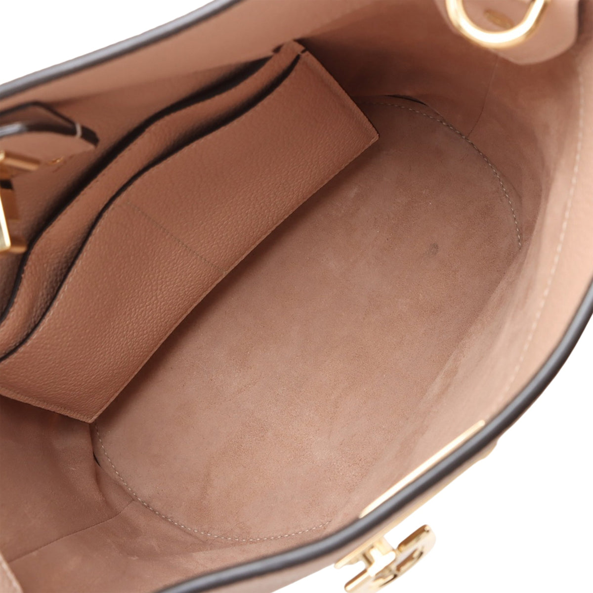 Ferragamo Leather Gancini Bucket Bag