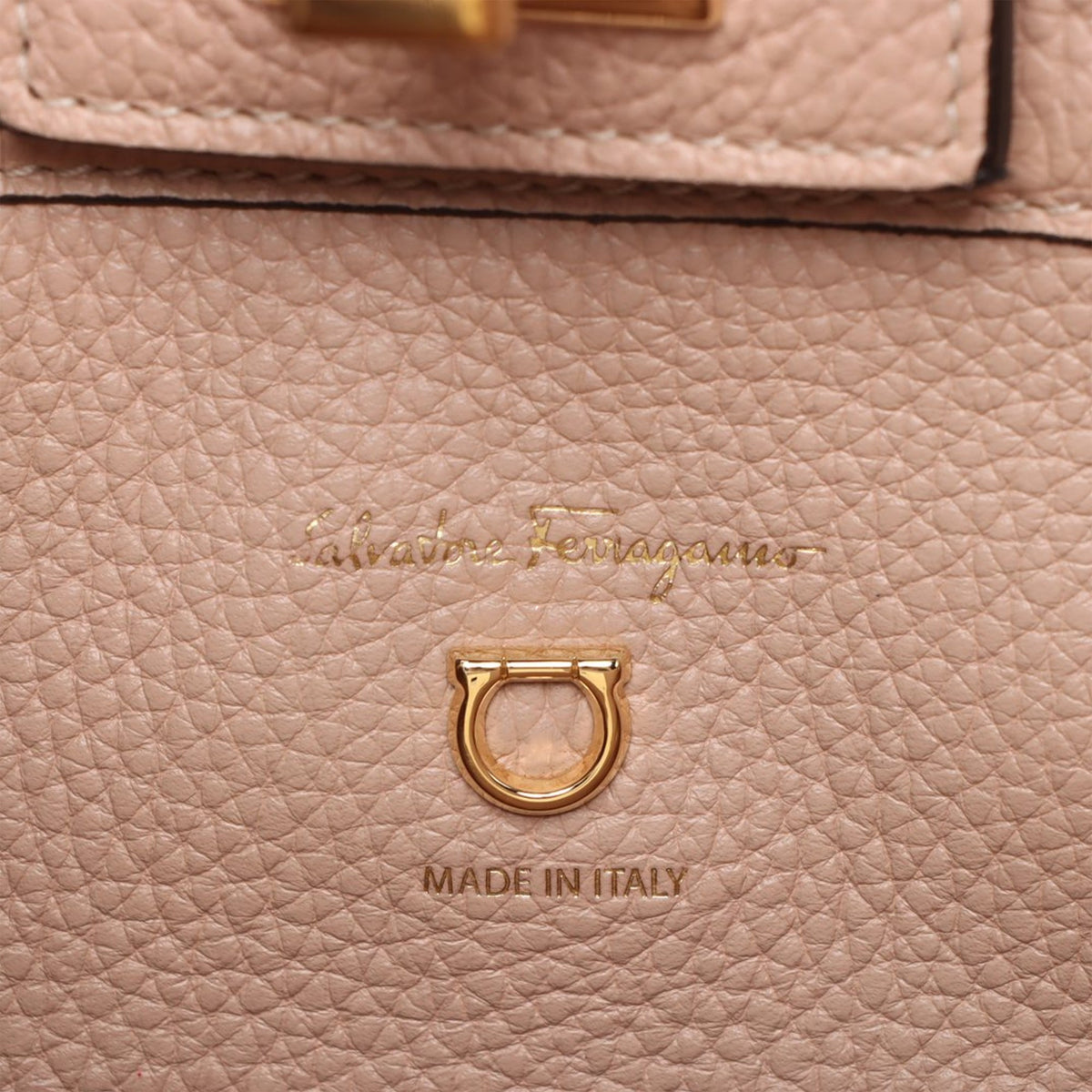Ferragamo Leather Gancini Bucket Bag
