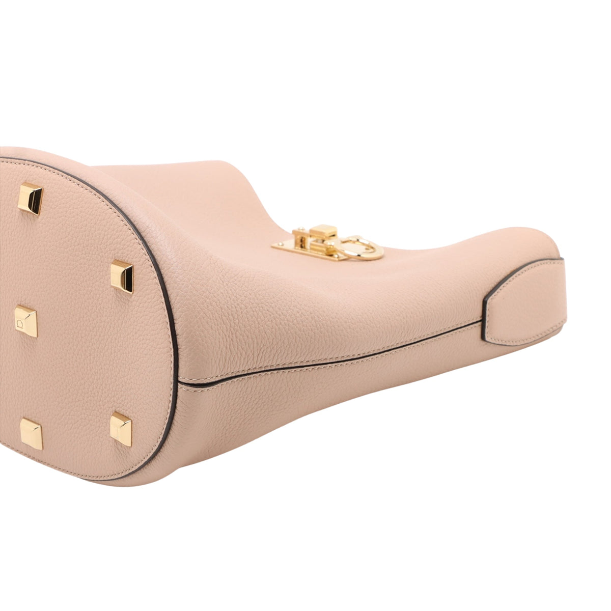 Ferragamo Leather Gancini Bucket Bag