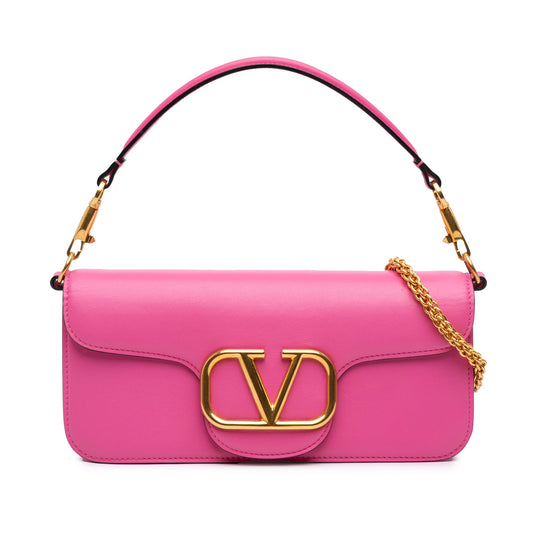 Valentino Medium Calfskin VLogo Loco Satchel