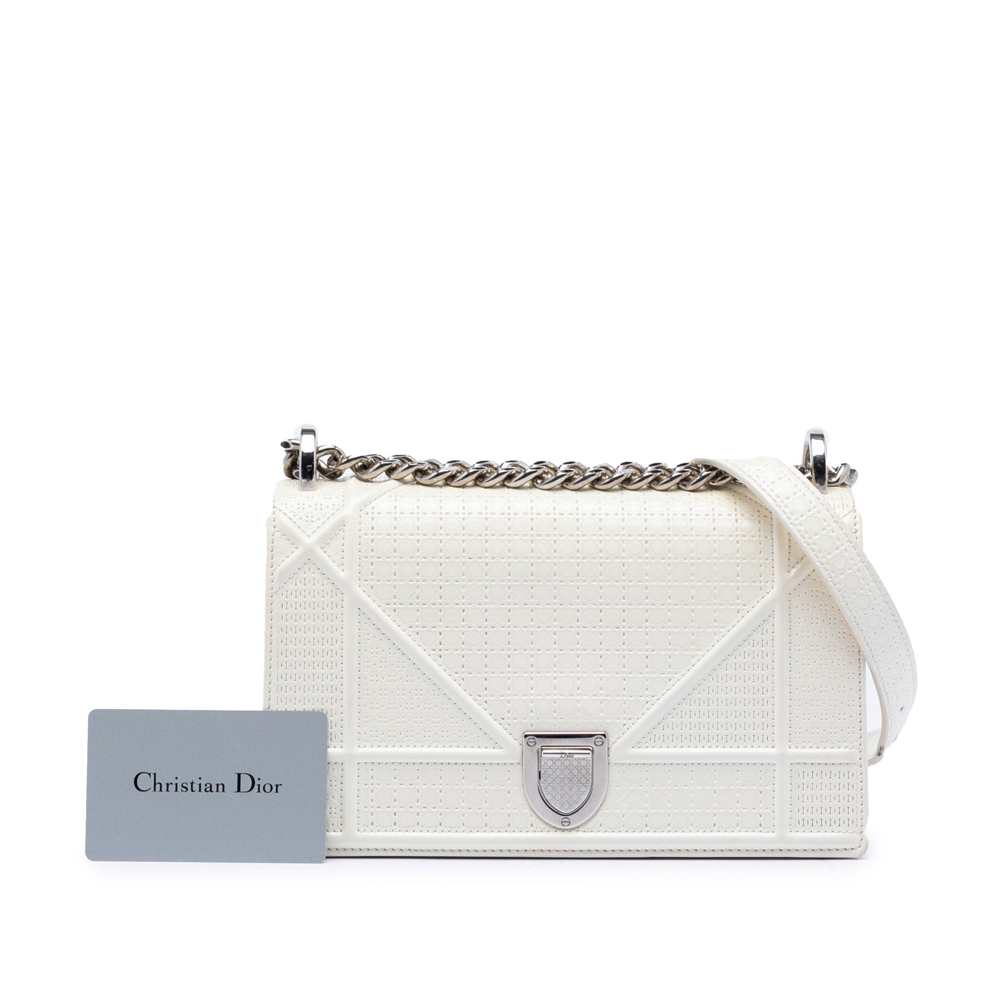 Dior Medium Patent Microcannage Diorama Flap